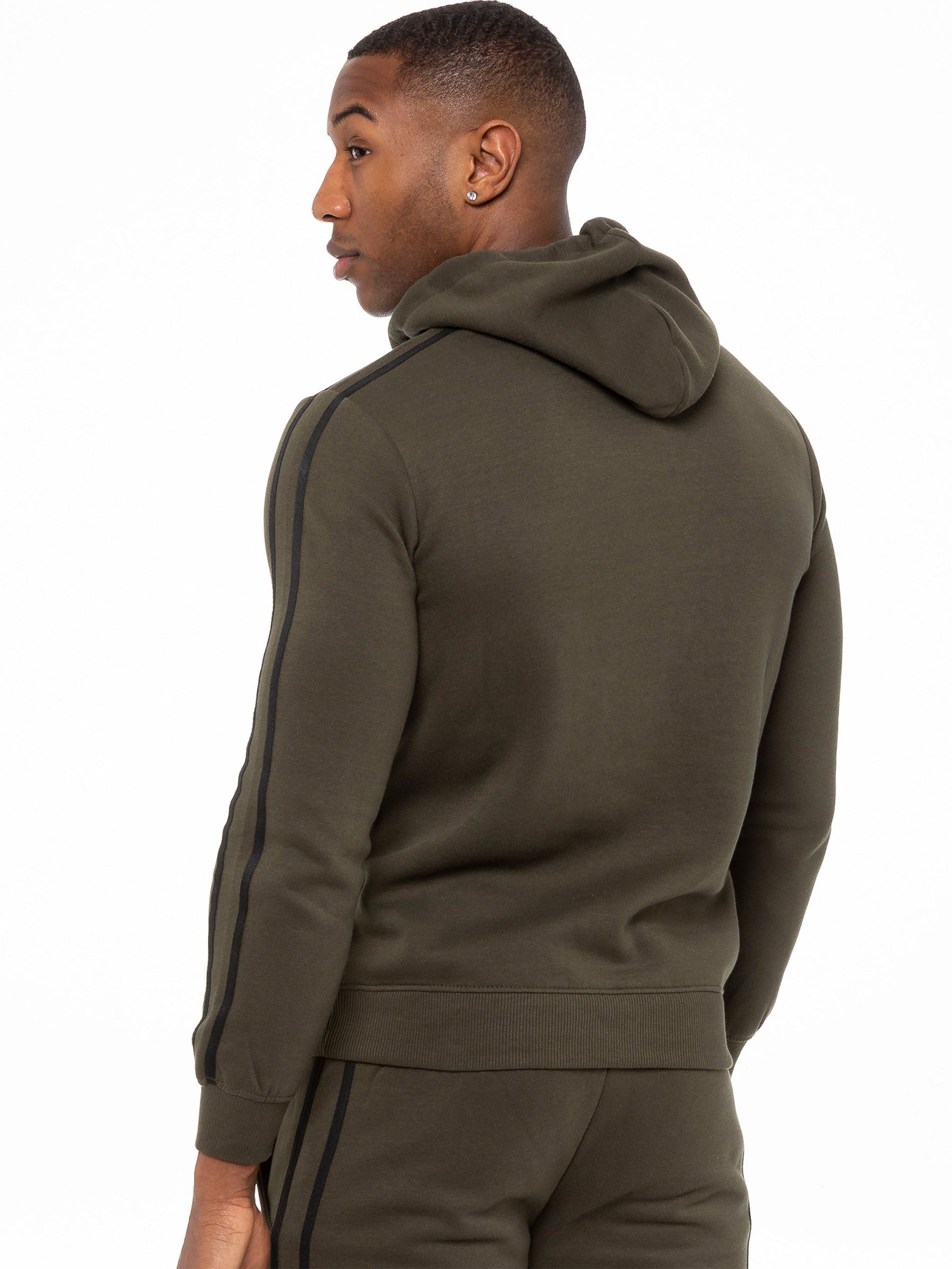 EZOHD584T Copy of Mens Striped Fleece Pullover Hoody | Enzo Designer Menswear ENZO RAWDENIM