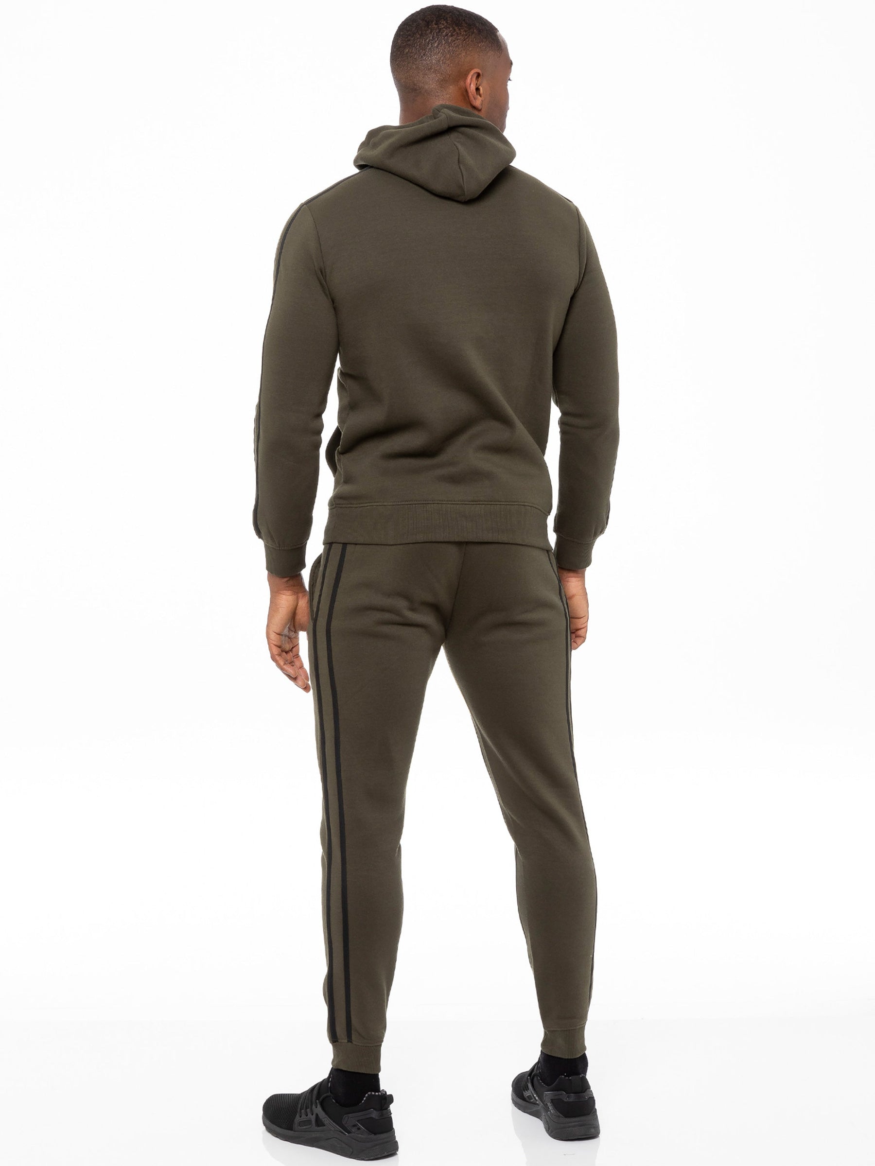 EZOHD584T Copy of Mens Striped Fleece Pullover Hoody | Enzo Designer Menswear ENZO RAWDENIM