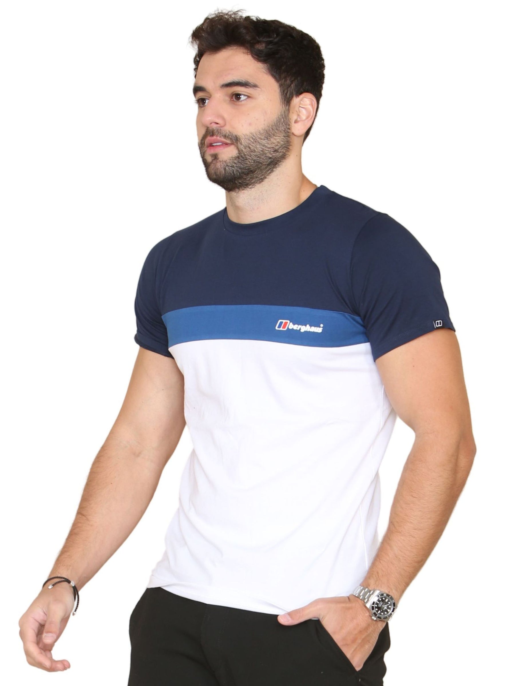 BERGHAUS_TST_LOG TRICOL Berghaus | Mens Triple Block T-Shirt BERGHAUS RAWDENIM