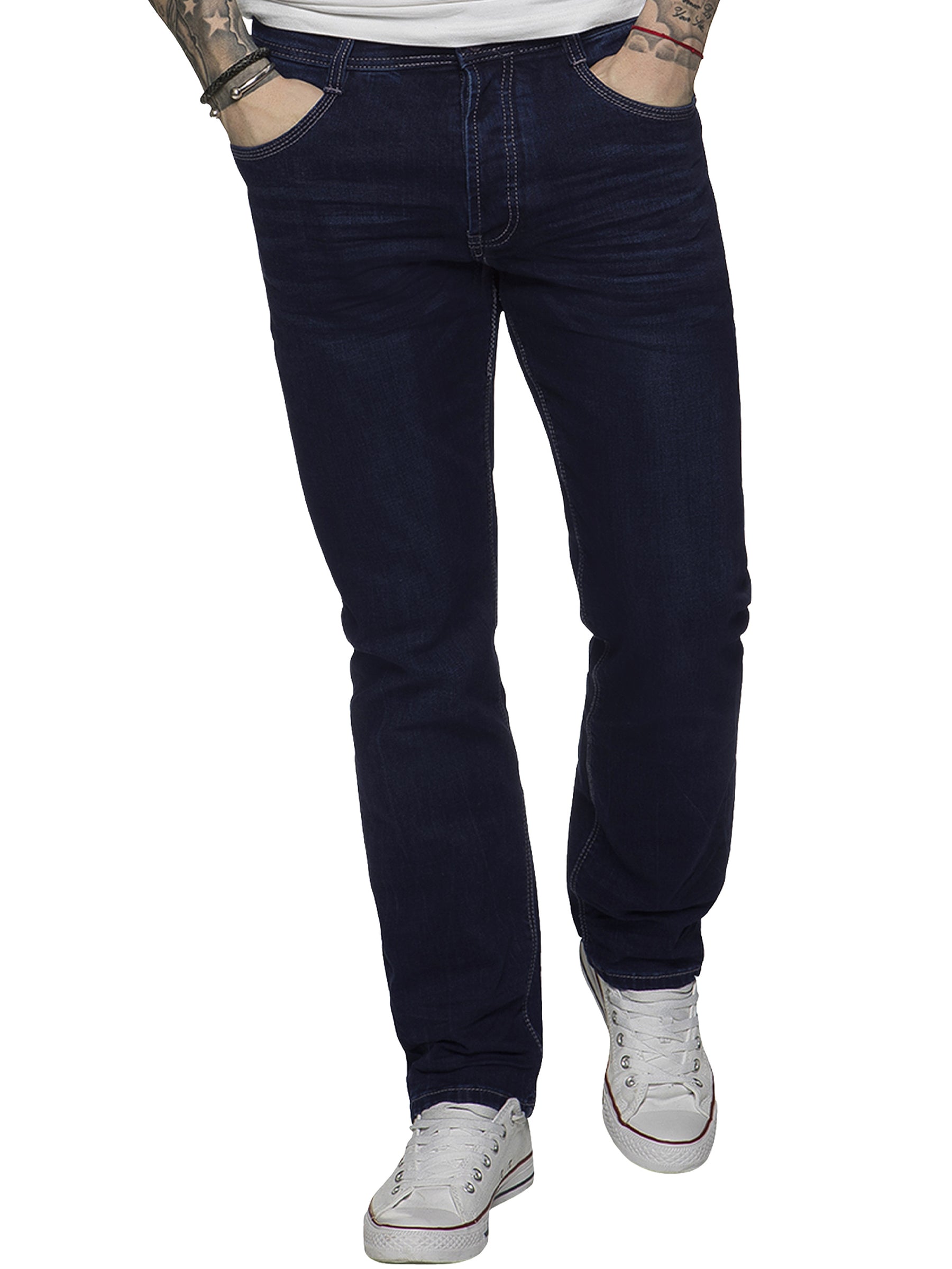 EM538 ETO | Mens Designer Tapered Fit Stretch Denim Jeans ETO RAWDENIM