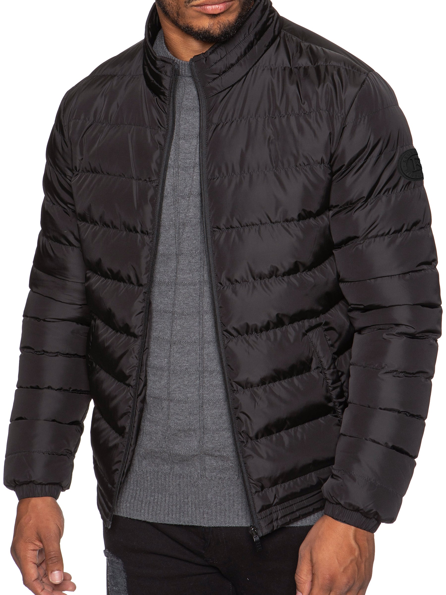 Kruze | Mens Funnel Neck Padded Jacket