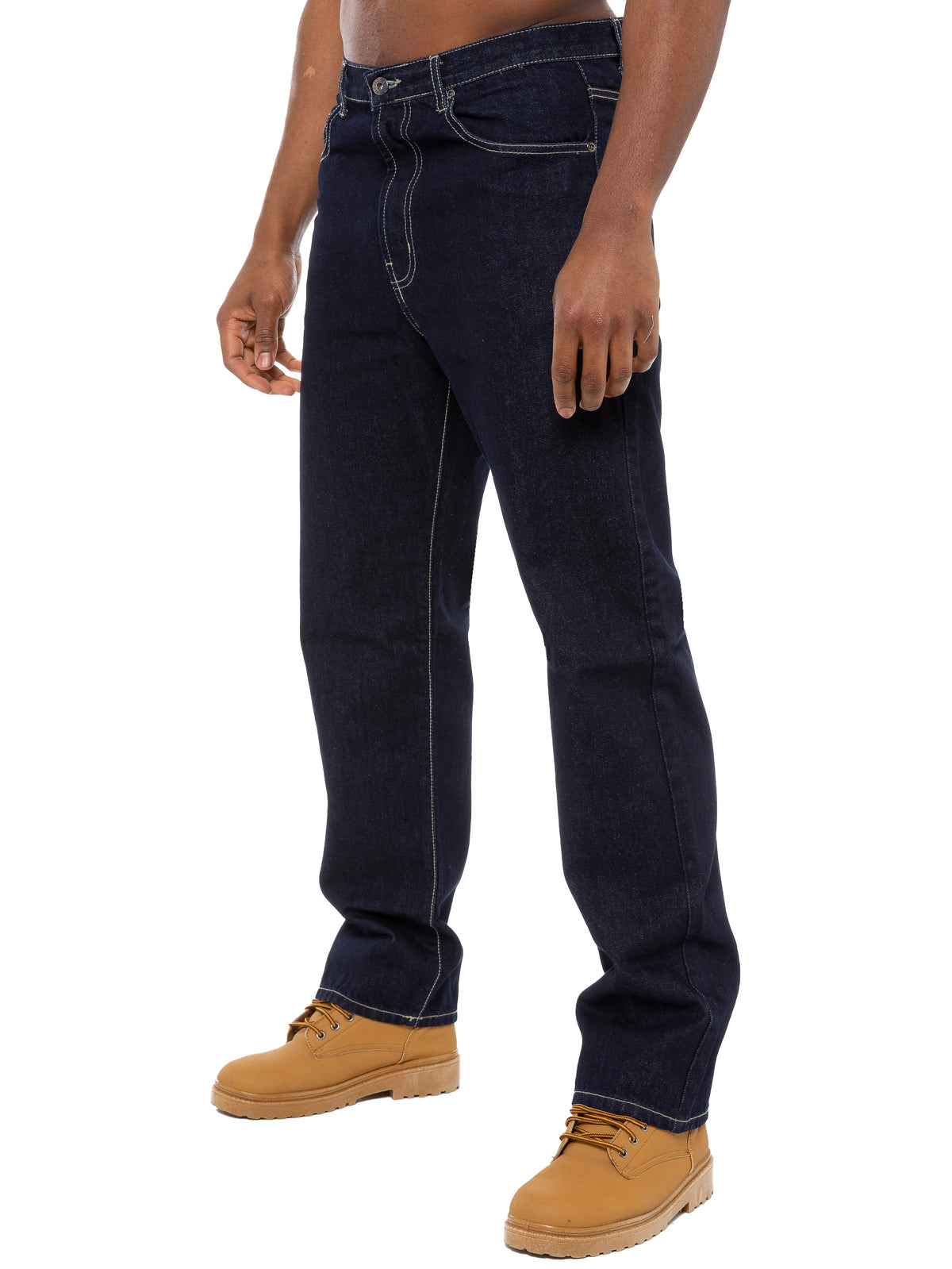 Mens Indigo Wash Classic Denim Jeans BCB3 | Blue Circle Designer Menswear