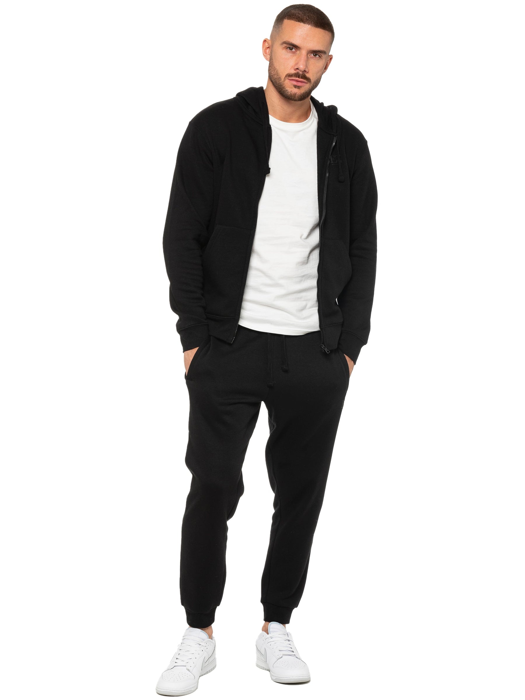 EZHDZ601 & EZJG598 Enzo | Mens Zip Hoodie Tracksuit Set ENZO RAWDENIM