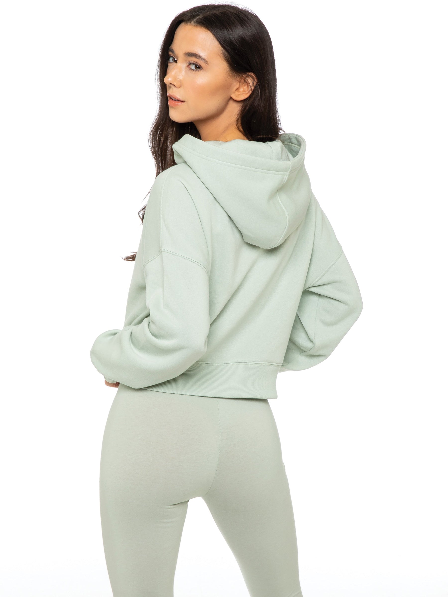 EZLHD588 & EZLJG591 Copy of Enzo | Womens Cropped Hoodie Tracksuit ENZO RAWDENIM