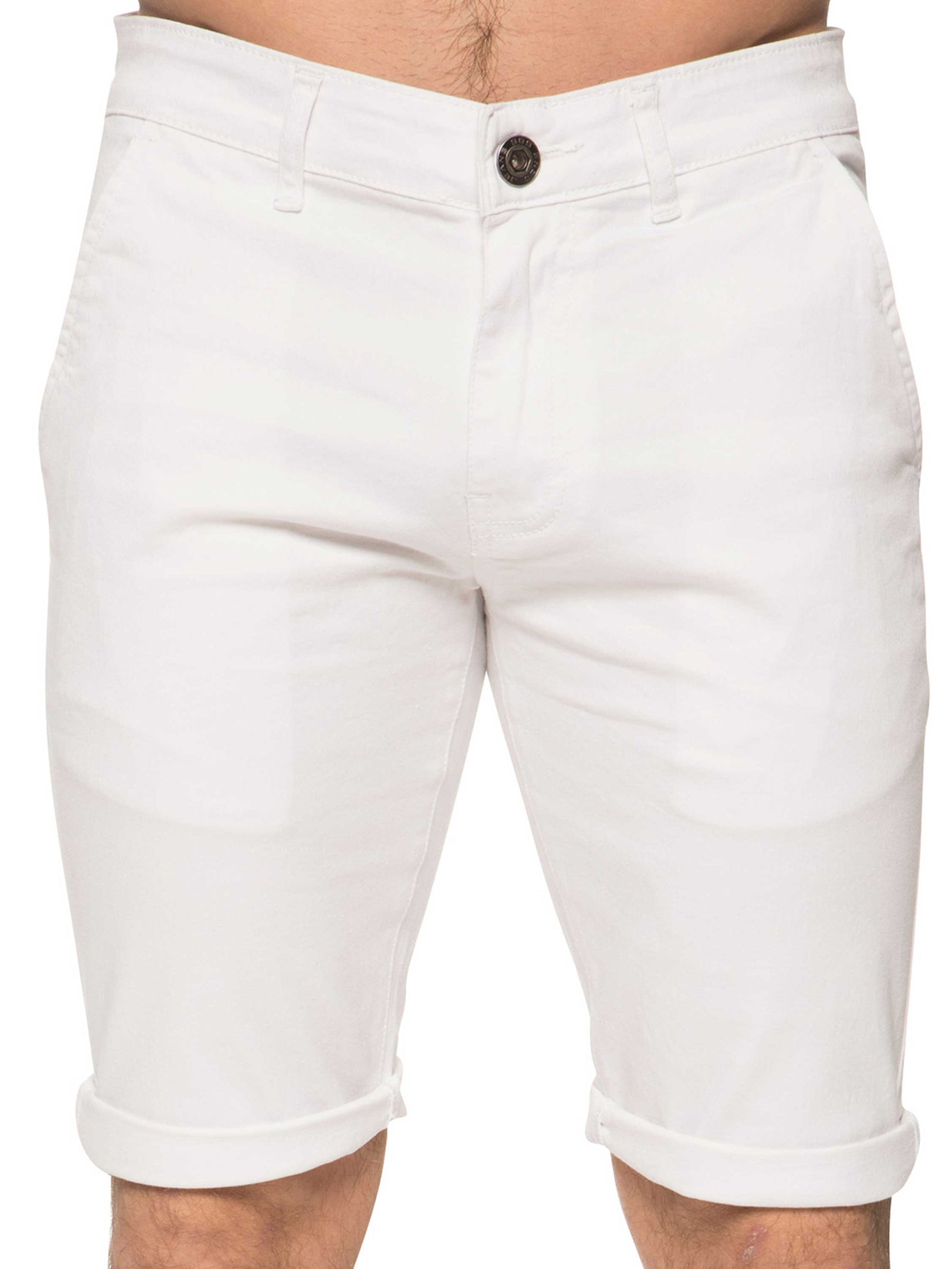 EZS348 Copy of Mens Slim Fit Stretch Chino Shorts | Enzo Designer Menswear ENZO RAWDENIM