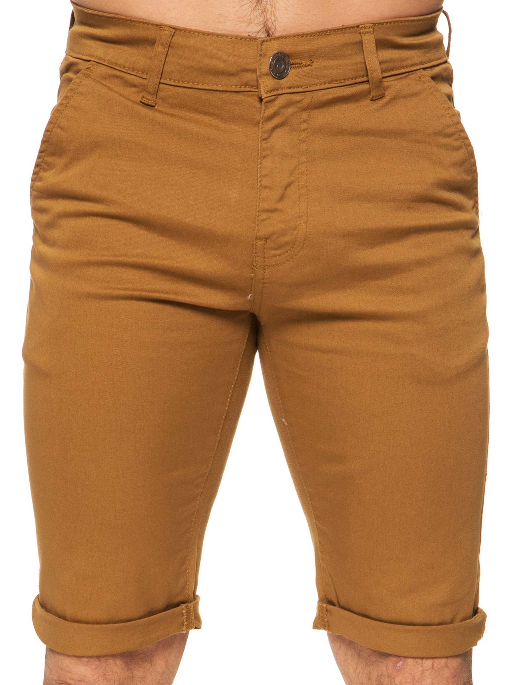 EZS348 Copy of Mens Slim Fit Stretch Chino Shorts | Enzo Designer Menswear ENZO RAWDENIM