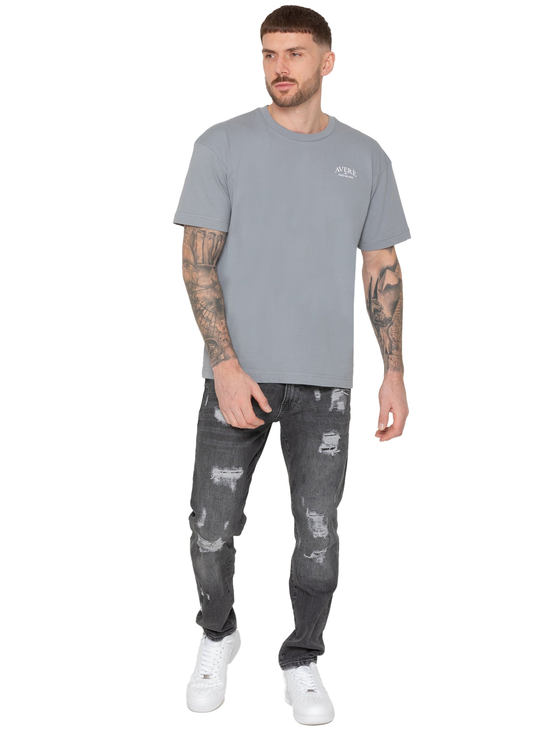 MTS28 TSHIRT Enzo Milano | Mens Oversized T-Shirt (Copy) ENZO RAWDENIM