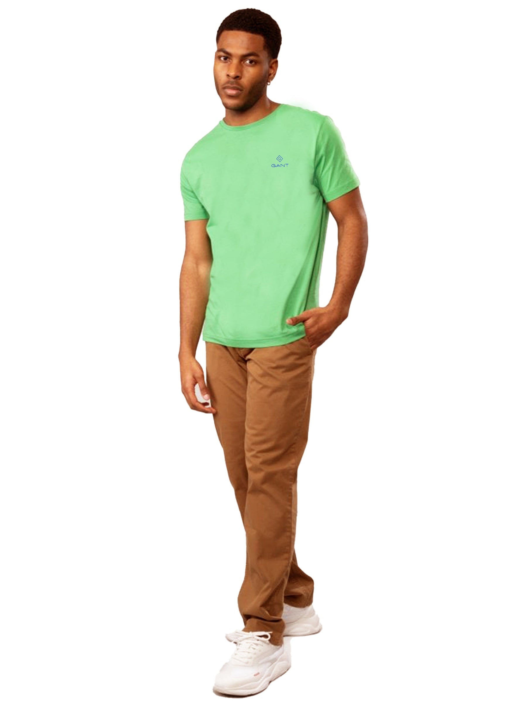 GANT_TS_CONTR Copy of Gant Contrast Logo | Mens Crew Neck T-Shirt GANT RAWDENIM