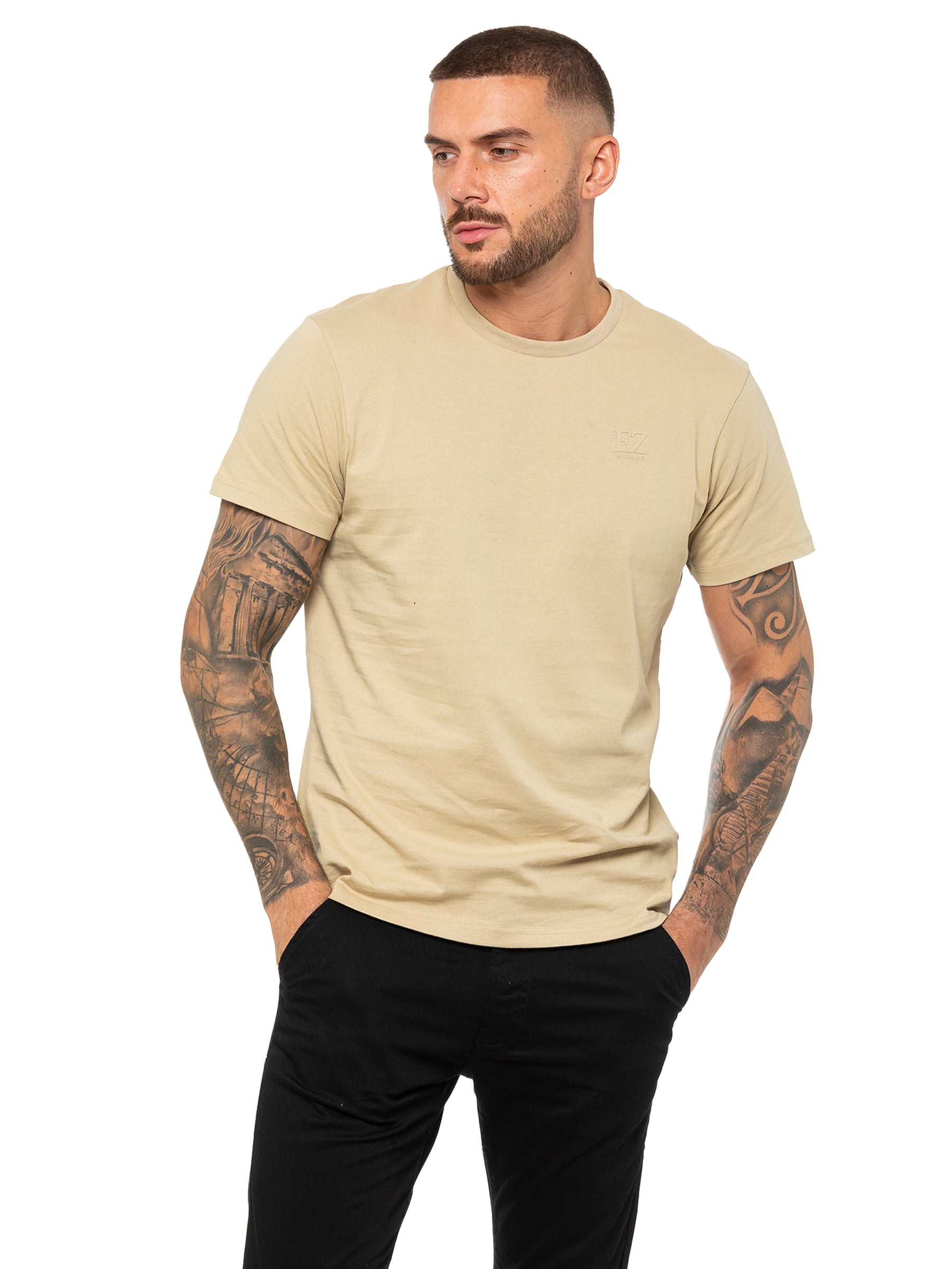EZTS603 Enzo | Mens Crew Neck T-Shirt ENZO RAWDENIM