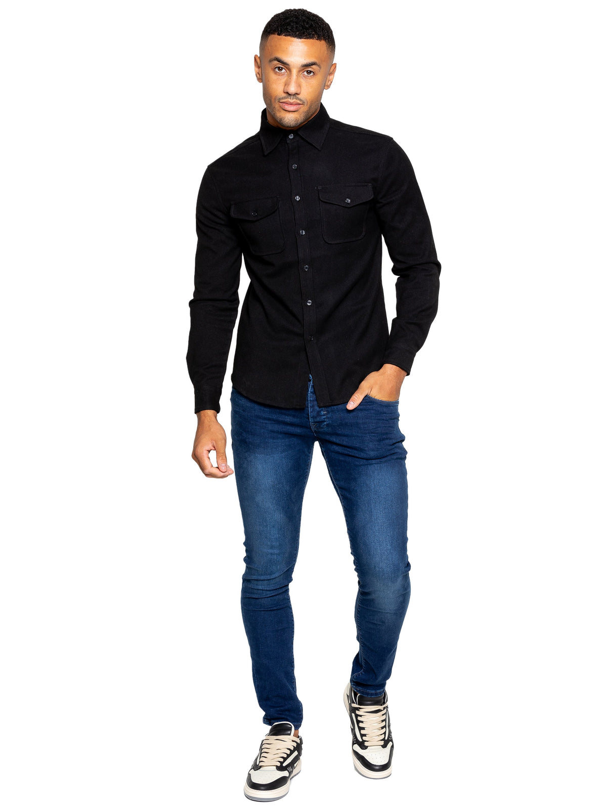 MSH3 SHIRTS Enzo | Mens Oversized Textured Overshirt (Copy) ENZO RAWDENIM