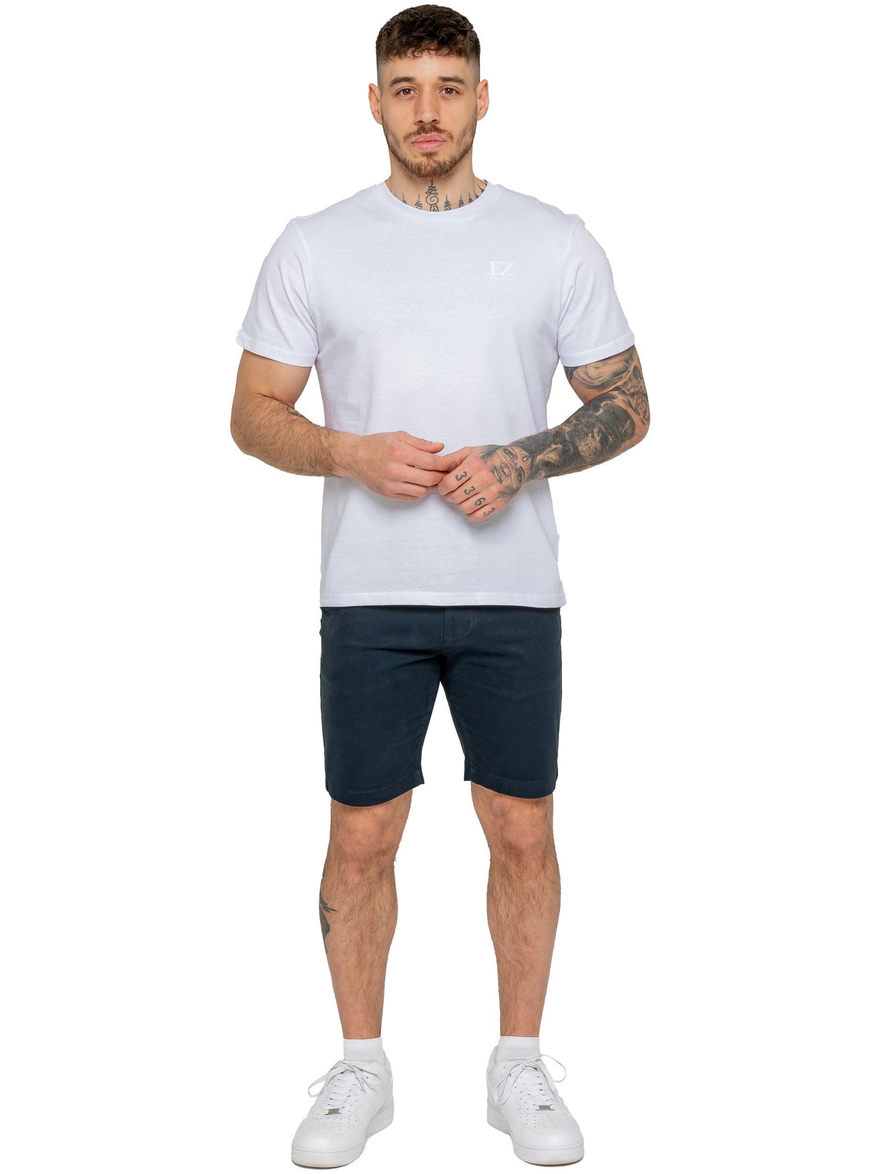 Enzo | Mens Stretch Chino Shorts