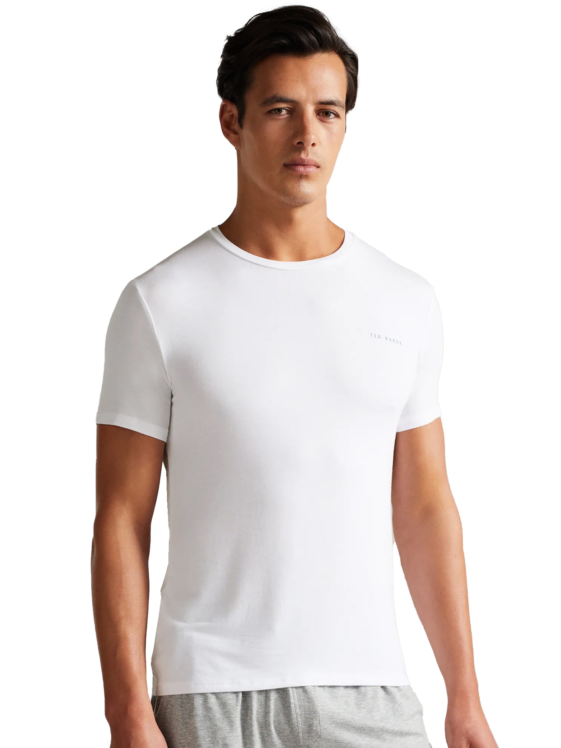 TB_TSHIRT_PEACOK Ted Baker | Mens Solid Modal T-Shirt - Peacok TED BAKER RAWDENIM