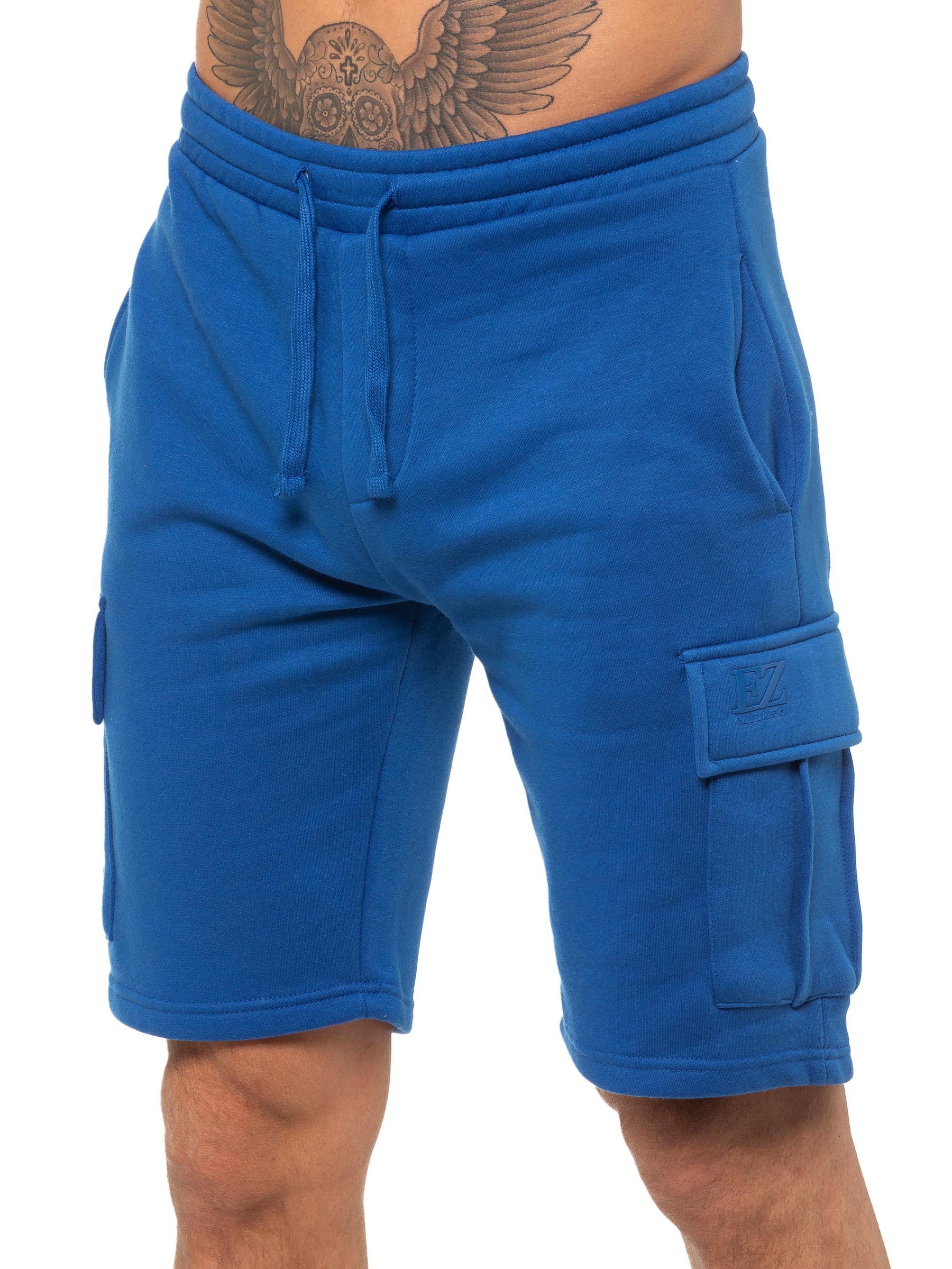 EZSC602 SHORT Enzo | Mens Cargo Fleece Shorts ENZO RAWDENIM