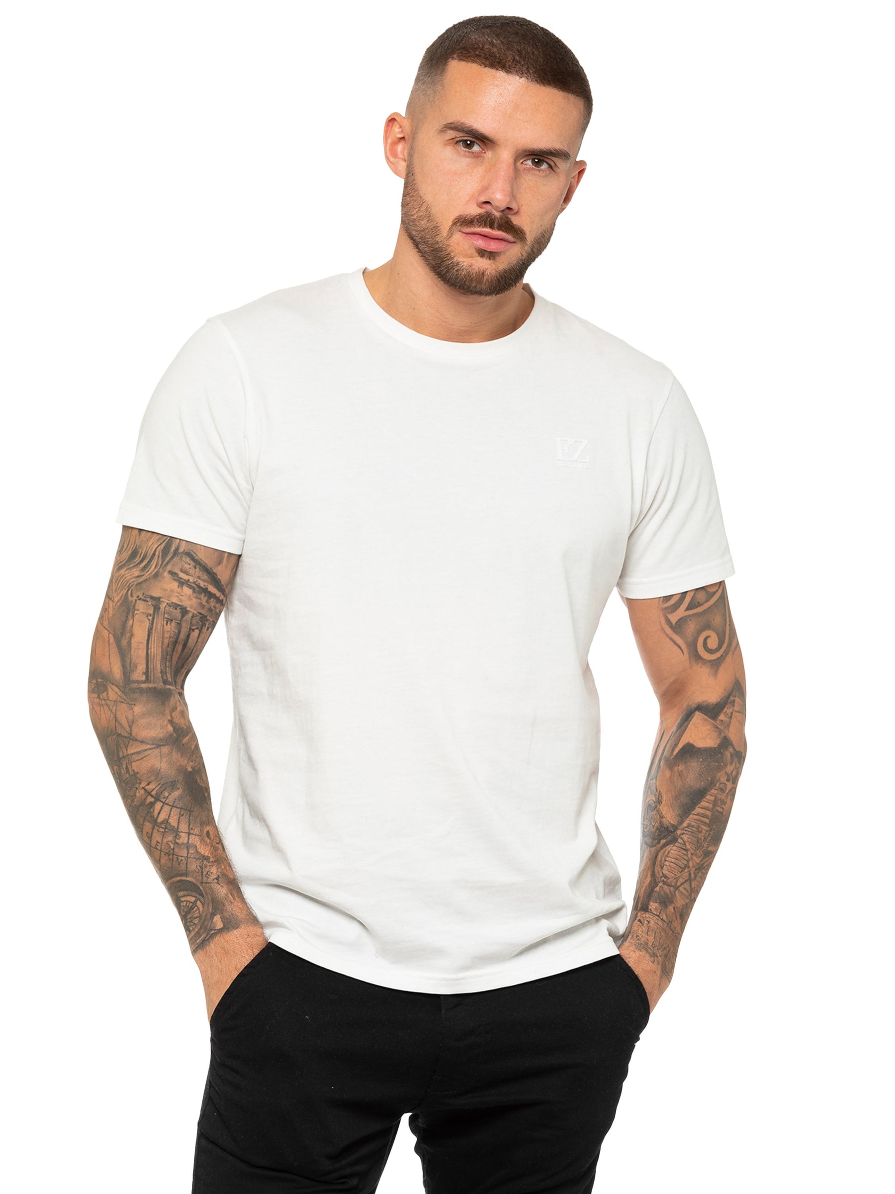EZTS603 Enzo | Mens Crew Neck T-Shirt ENZO RAWDENIM