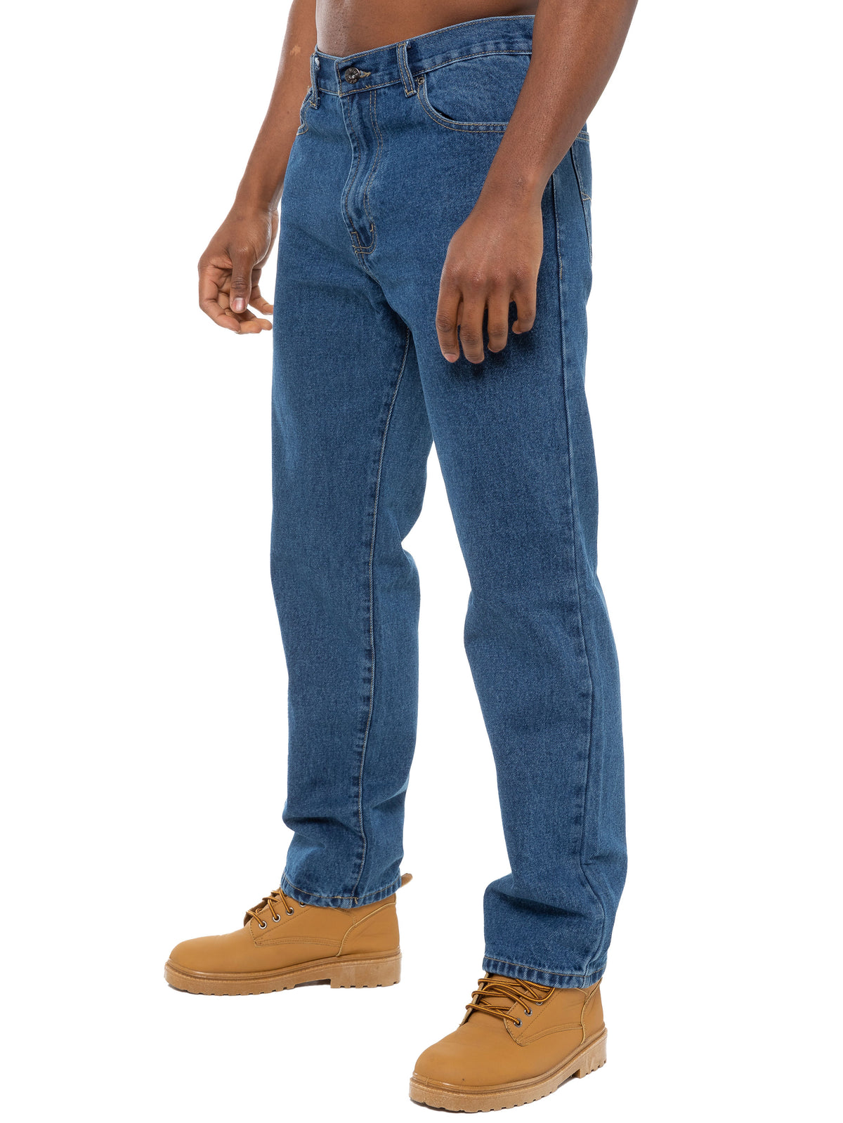 Mens Stone Wash Classic Denim Jeans BCB | Blue Circle Designer Menswear