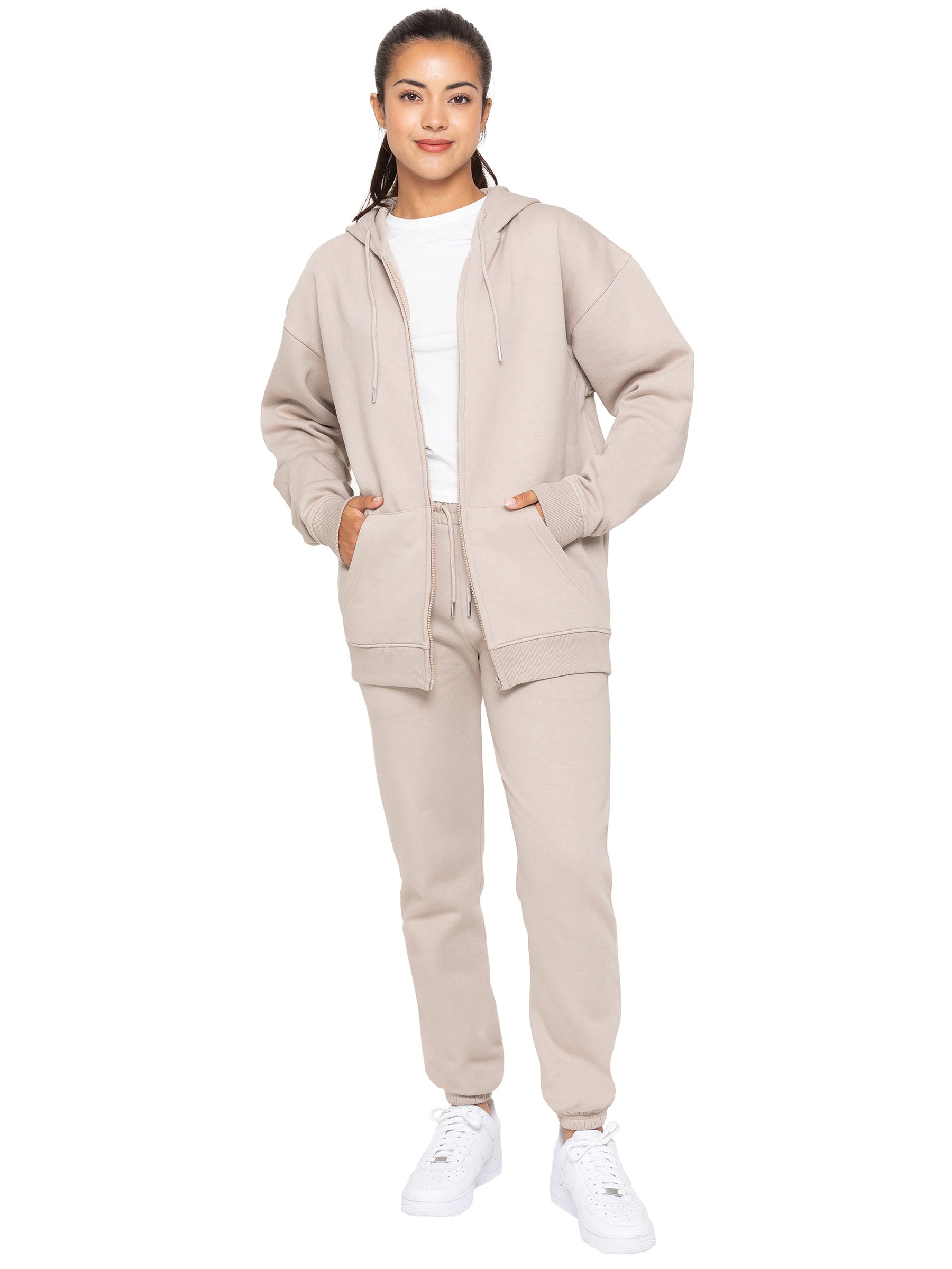 EZLHDZ596 Copy of Enzo | Womens Oversized Zipped Hoodie ENZO RAWDENIM