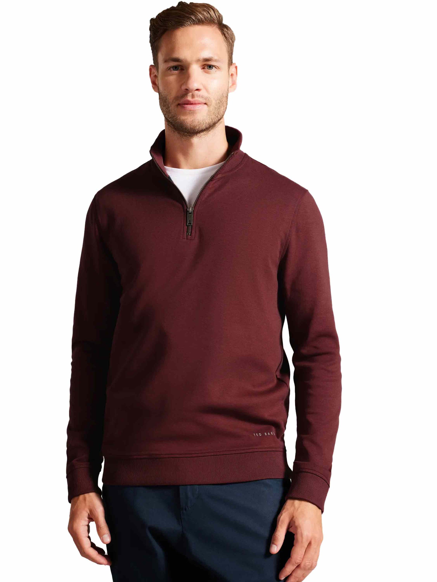 TB_SWEAT_ANTRAM Ted Baker | Mens Half Zip Funnel Neck Sweat - Antram TED BAKER RAWDENIM
