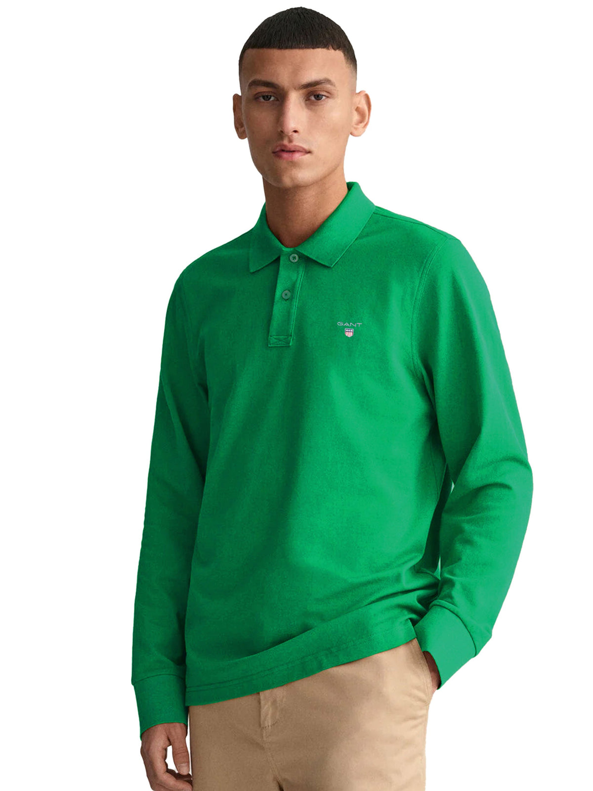 GANT_POLO_LS Gant | Mens Long Sleeve Polo Shirt GANT RAWDENIM