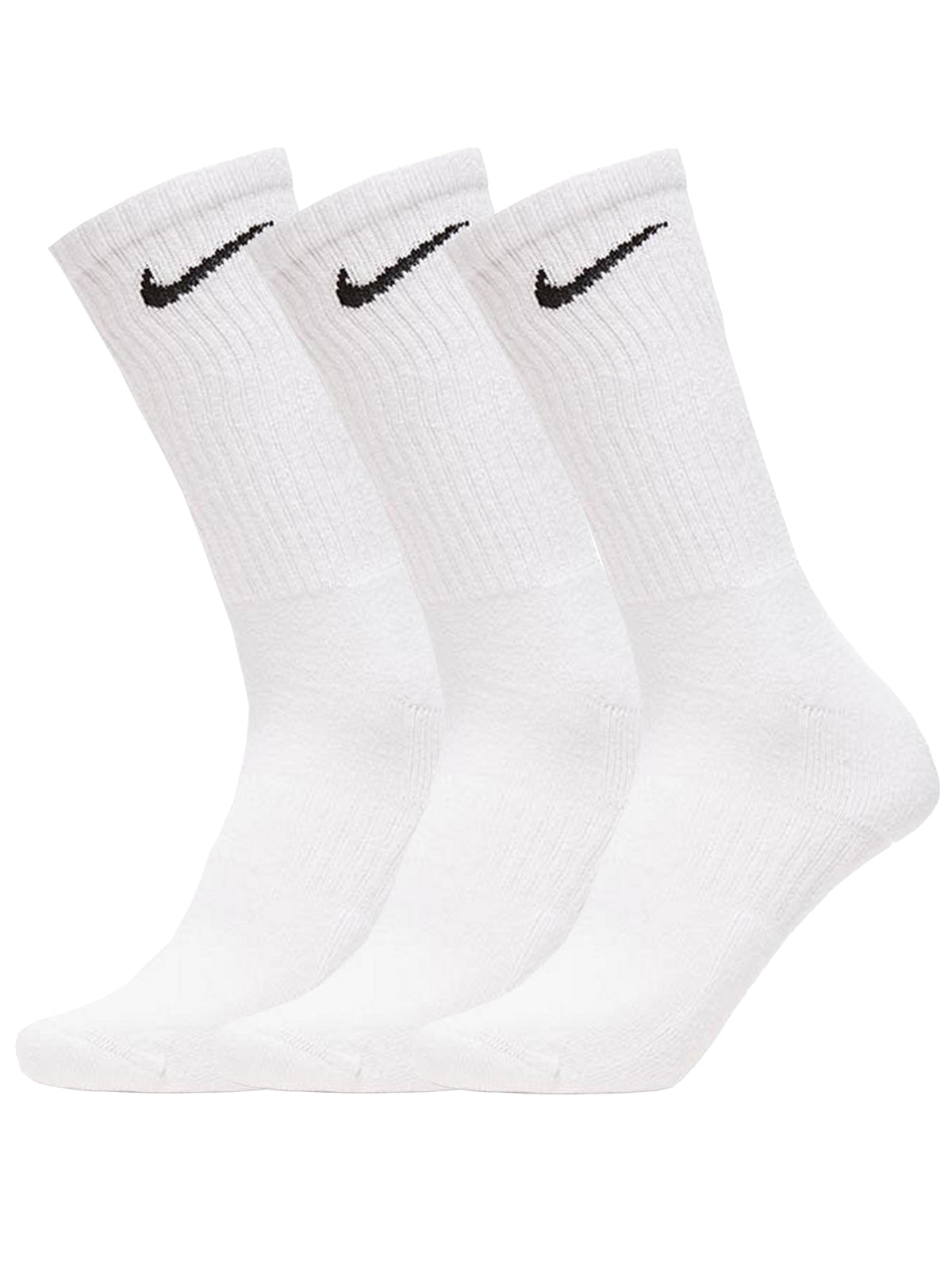 Nike Socks Sports Mens 3 Pairs Cotton Rich Designer Soft Crew Sock Size 8-14.5 RAWDENIM RAWDENIM