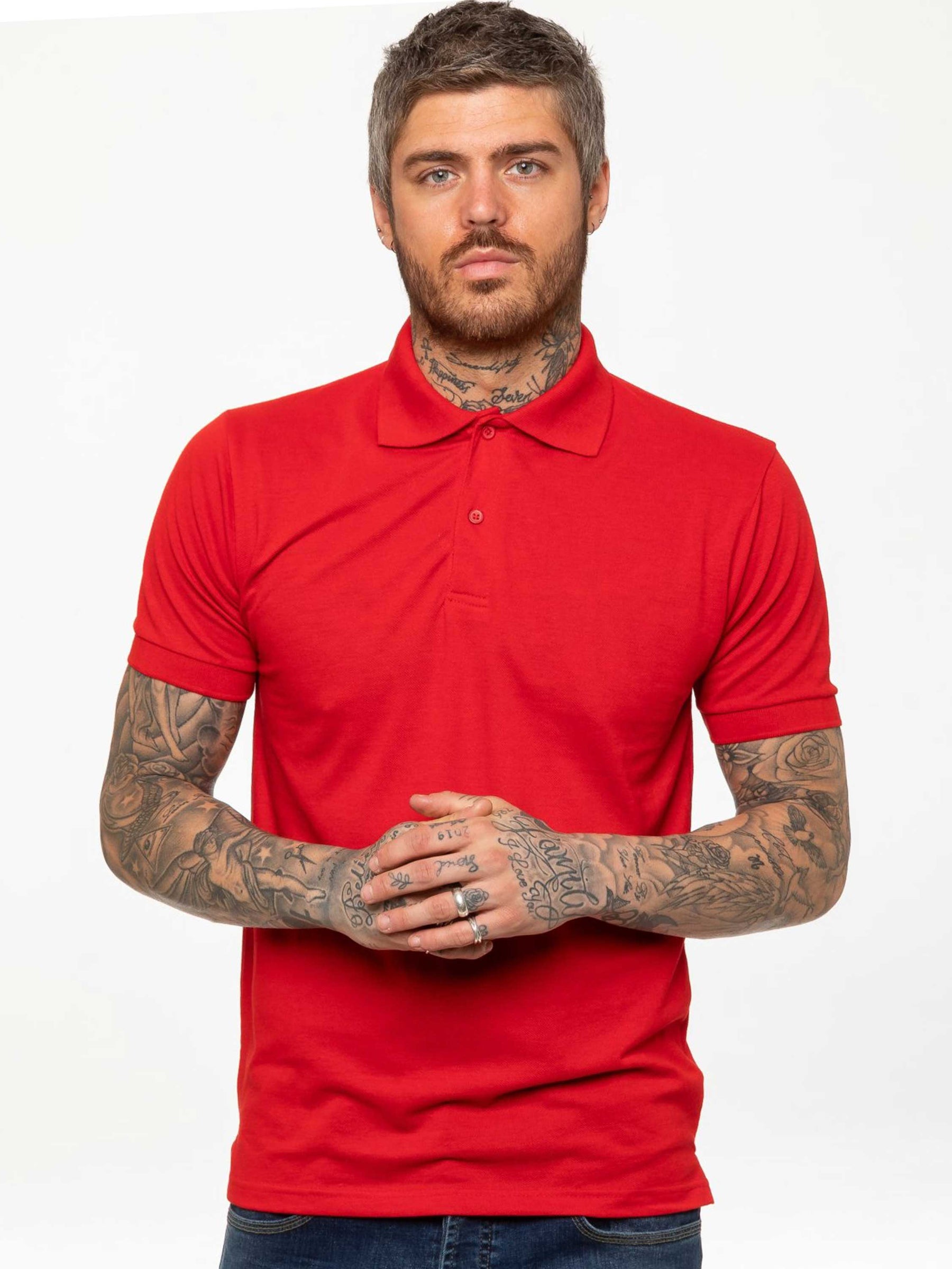 KZPL105 Copy of Mens Kruze Clothing | Mens Pique Polo T-Shirt KRUZE RAWDENIM