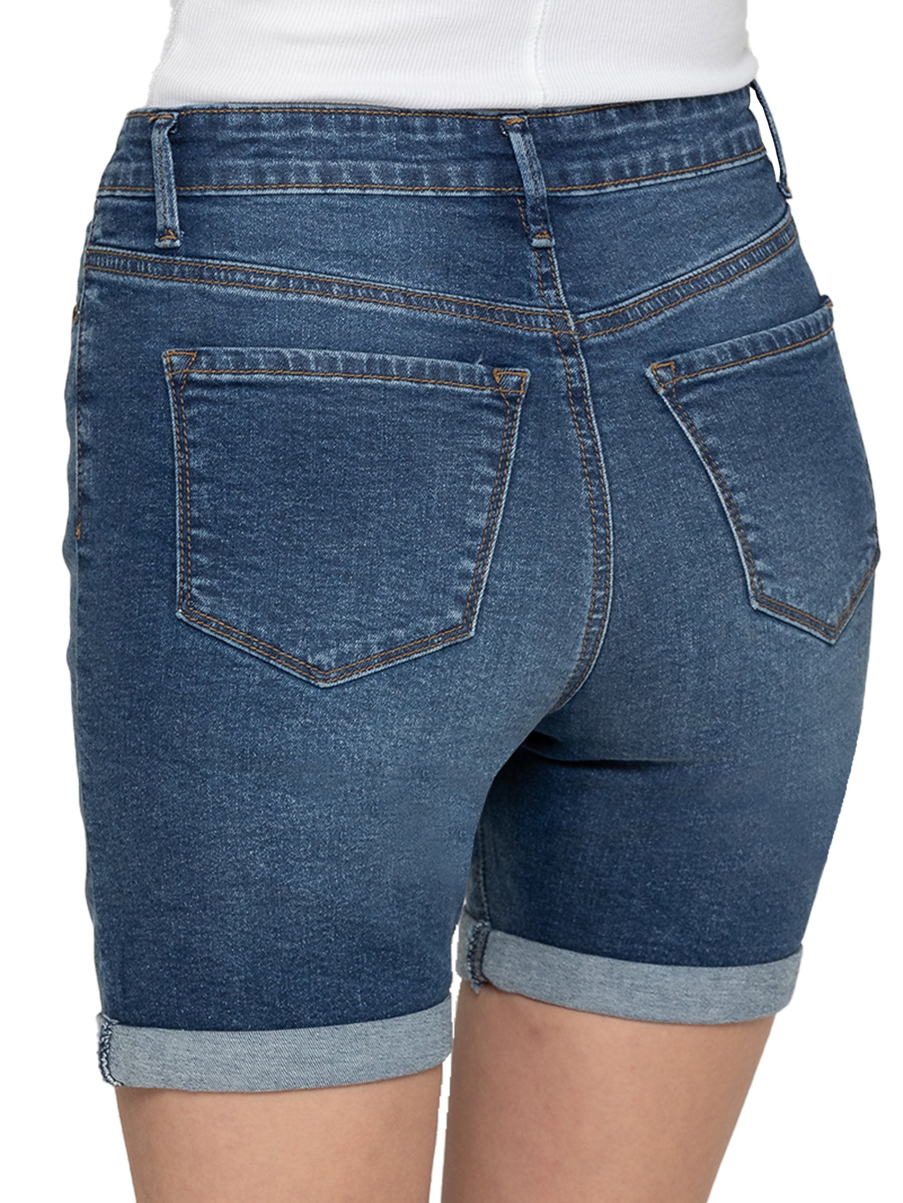 EZLS416 Copy of Enzo | Womens Denim Shorts RAWDENIM RAWDENIM