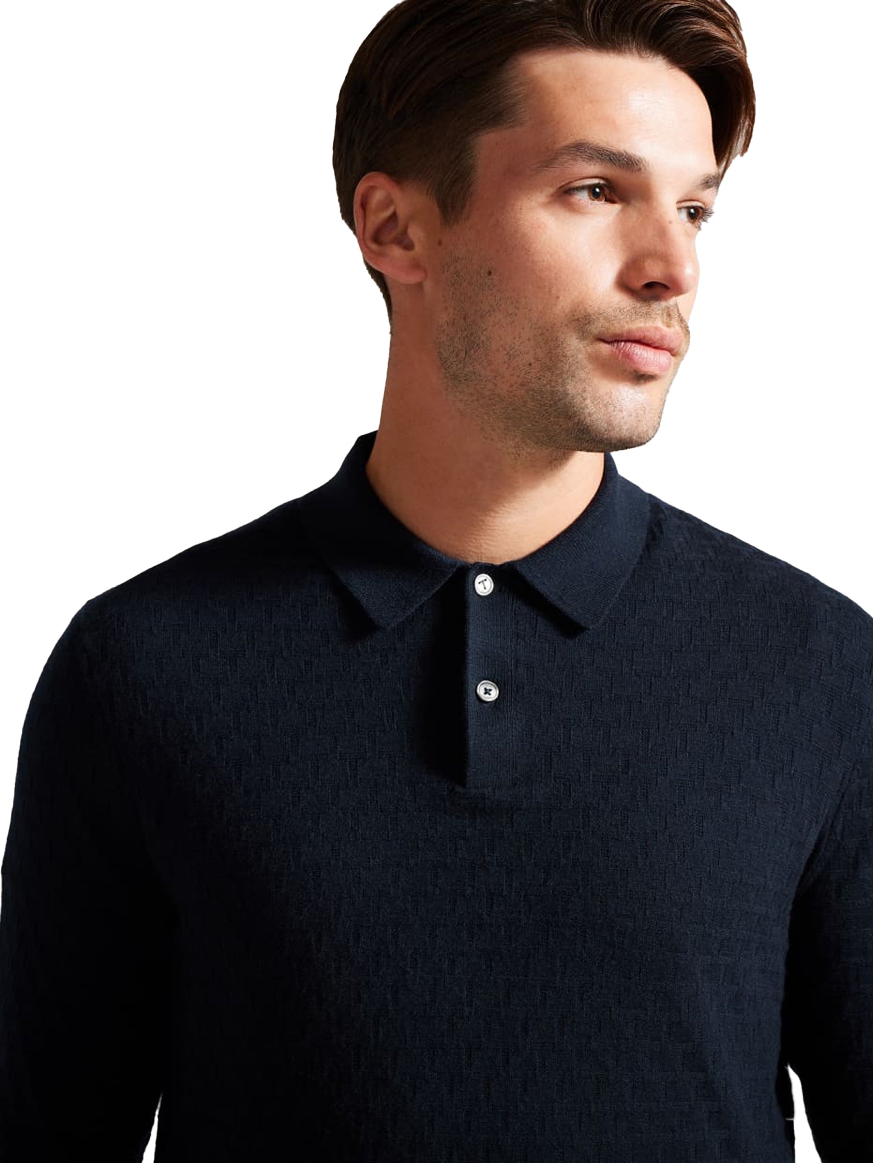 TB_POLO_MORAR Ted Baker | Mens Knitted Polo Shirt - Morar TED BAKER RAWDENIM