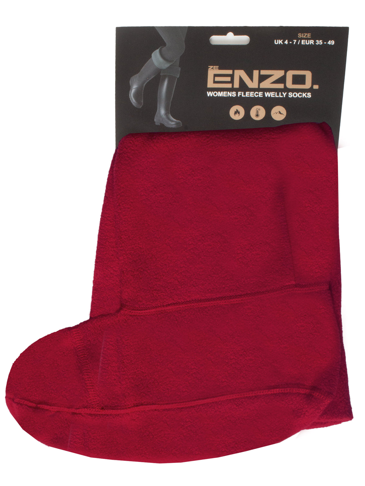LFLCWELLB Enzo | Womens Fleece Wellie Socks ENZO RAWDENIM