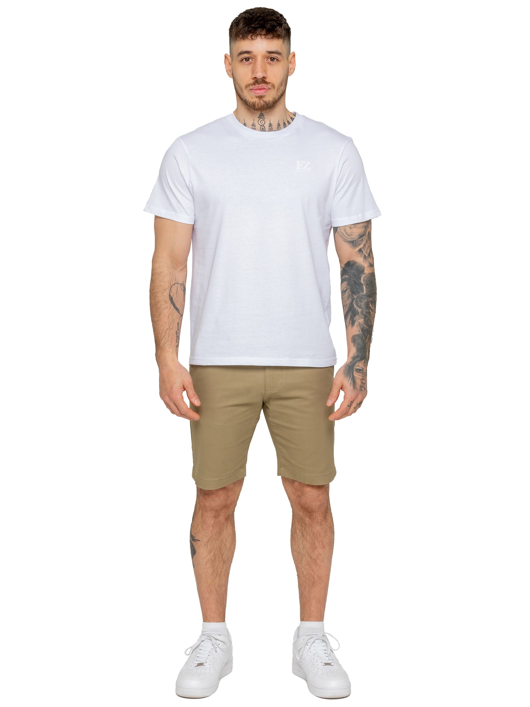 Enzo | Mens Stretch Chino Shorts