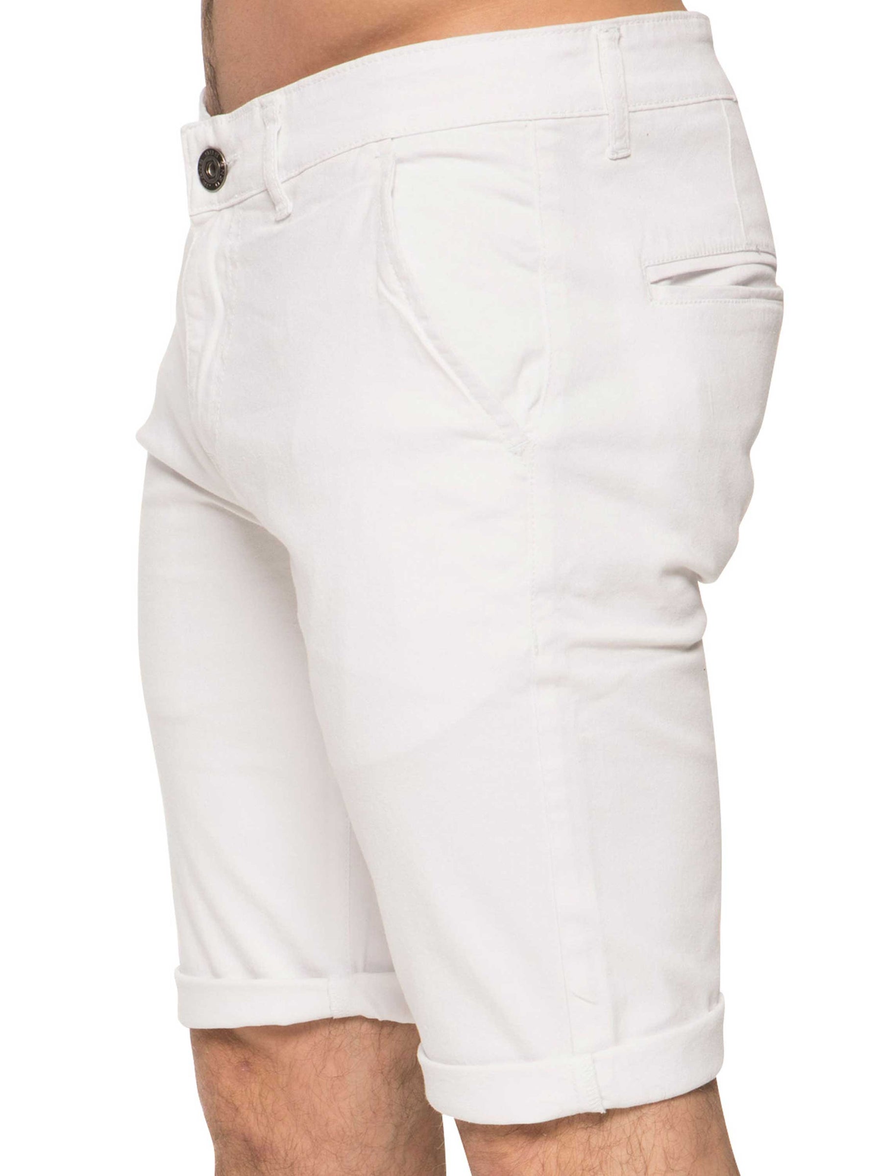 EZS348 Copy of Mens Slim Fit Stretch Chino Shorts | Enzo Designer Menswear ENZO RAWDENIM