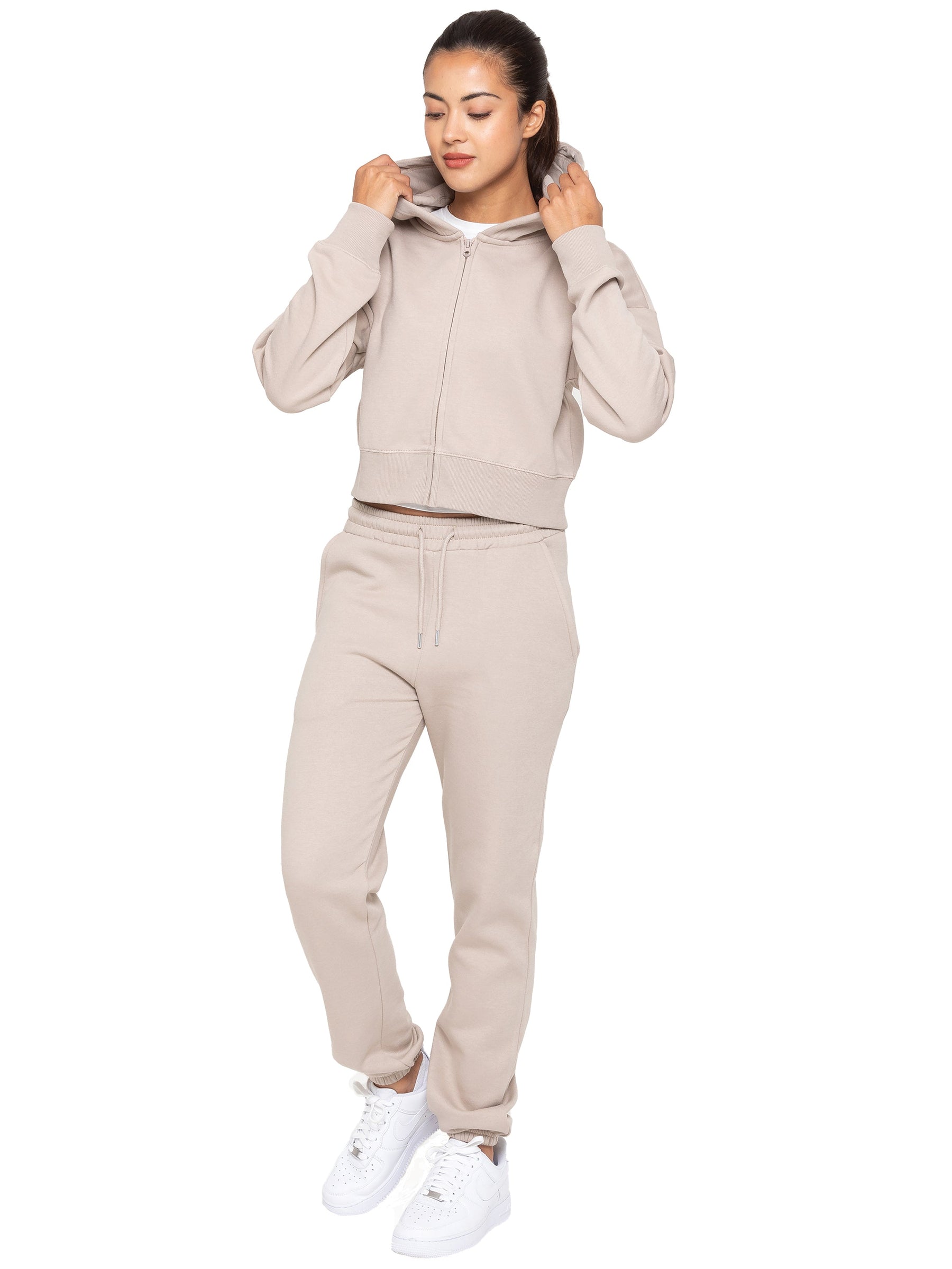 EZLHDCZ595 Copy of Enzo | Womens Cropped Zipped Hoodie ENZO RAWDENIM