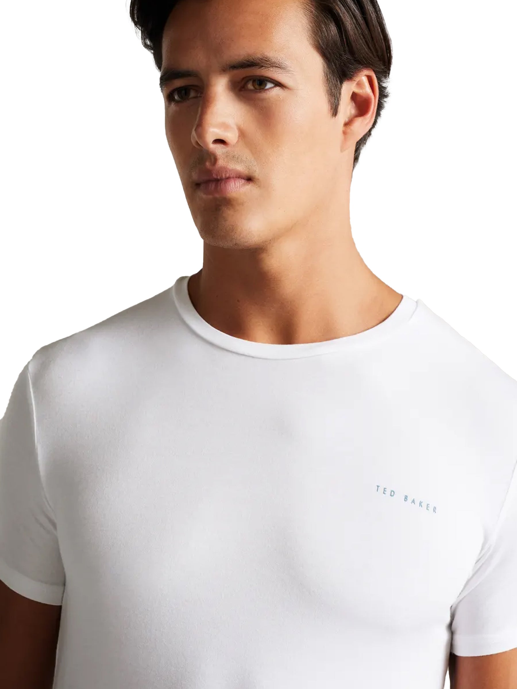 TB_TSHIRT_PEACOK Ted Baker | Mens Solid Modal T-Shirt - Peacok TED BAKER RAWDENIM