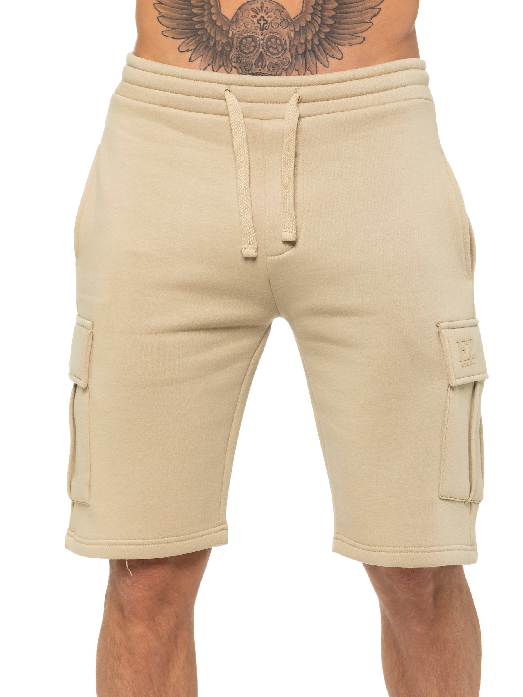 EZSC602 SHORT Enzo | Mens Cargo Fleece Shorts ENZO RAWDENIM