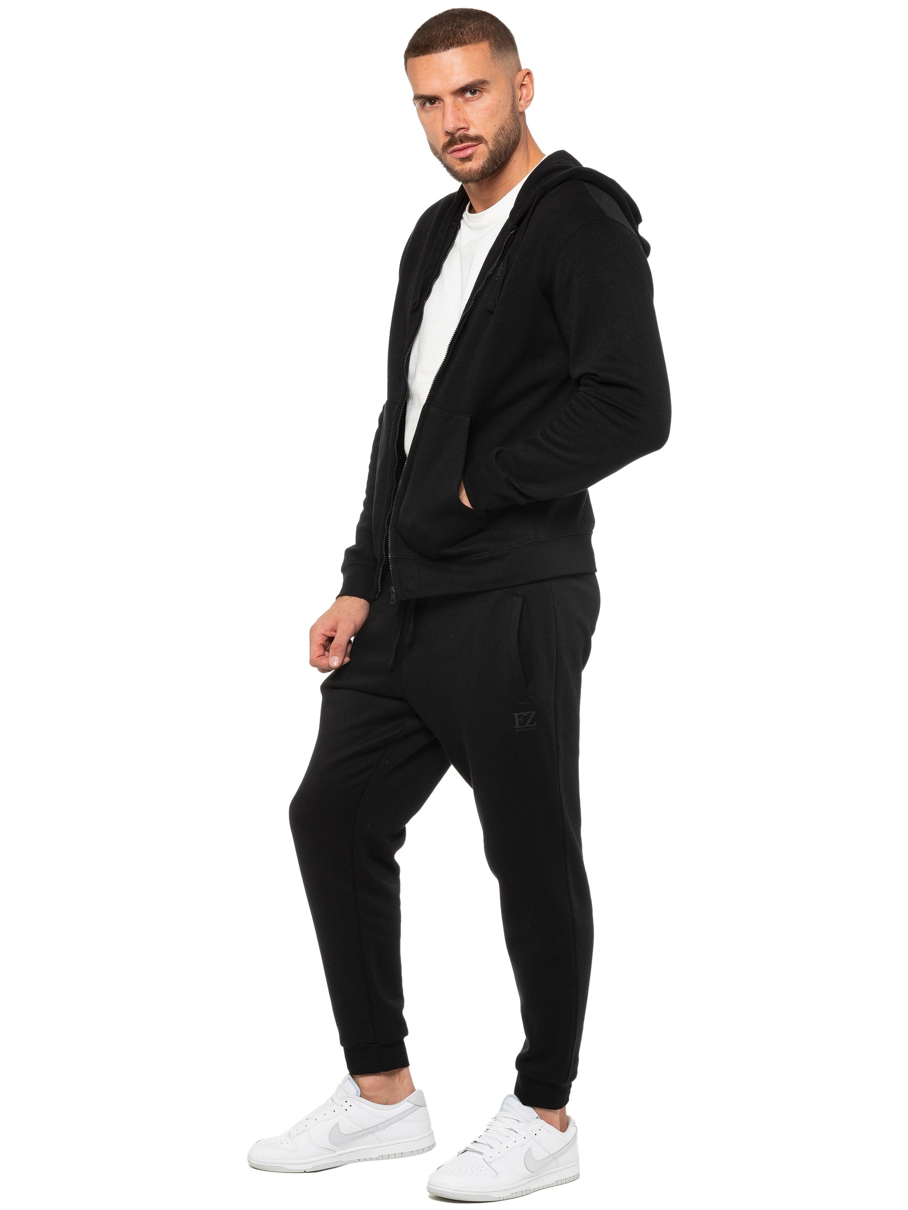 EZHDZ601 & EZJG598 Enzo | Mens Zip Hoodie Tracksuit Set ENZO RAWDENIM