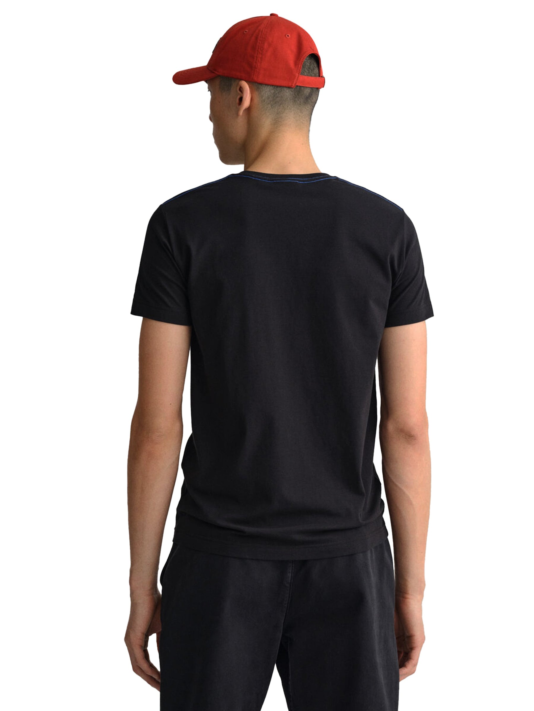 GANT_TS_CONTR Copy of Gant Contrast Logo | Mens Crew Neck T-Shirt GANT RAWDENIM