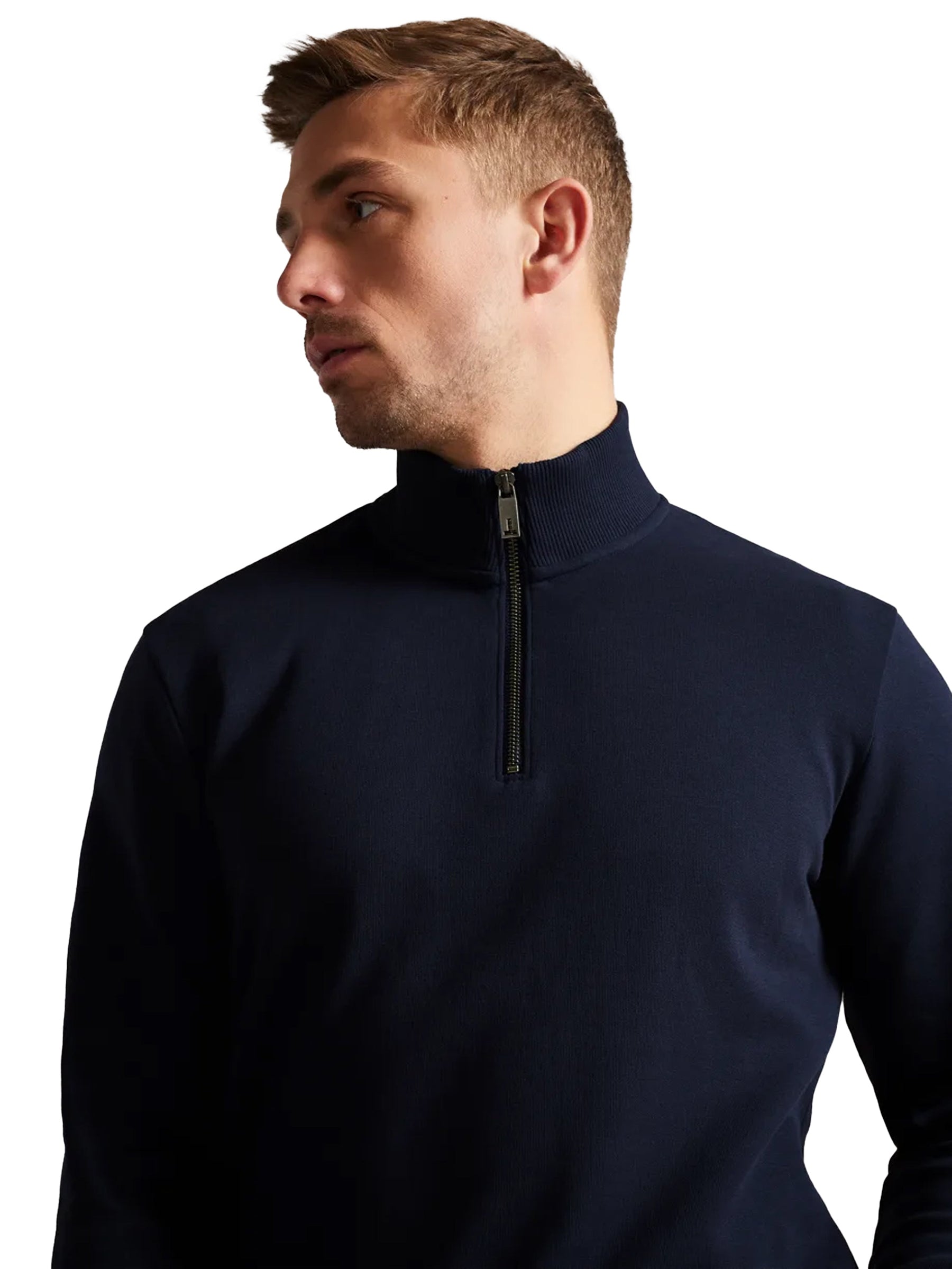 TB_SWEAT_ANTRAM Copy of Ted Baker | Mens Half Zip Funnel Neck Sweat - Antram TED BAKER RAWDENIM