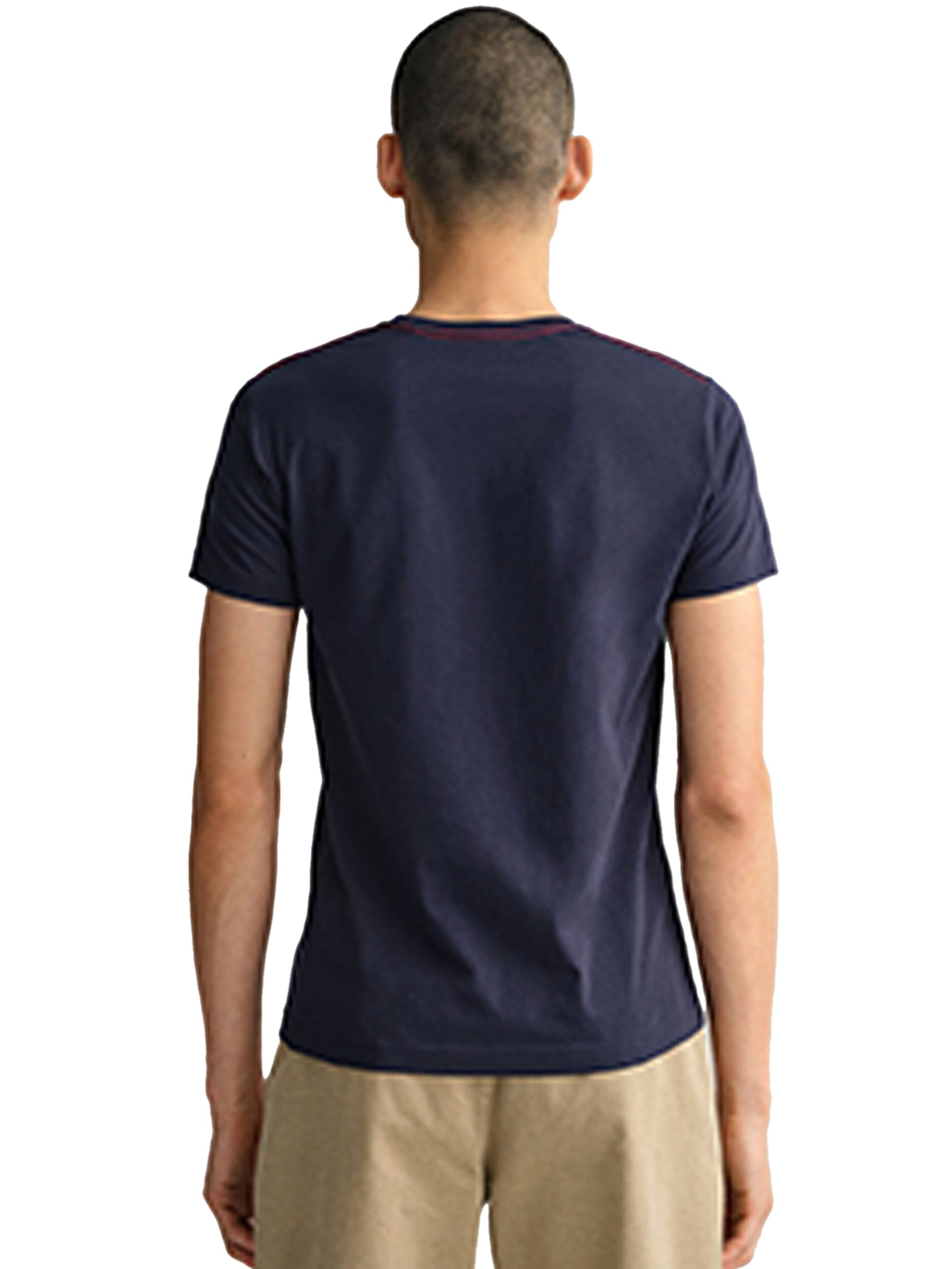 GANT_TS_CONTR Copy of Gant Contrast Logo | Mens Crew Neck T-Shirt GANT RAWDENIM