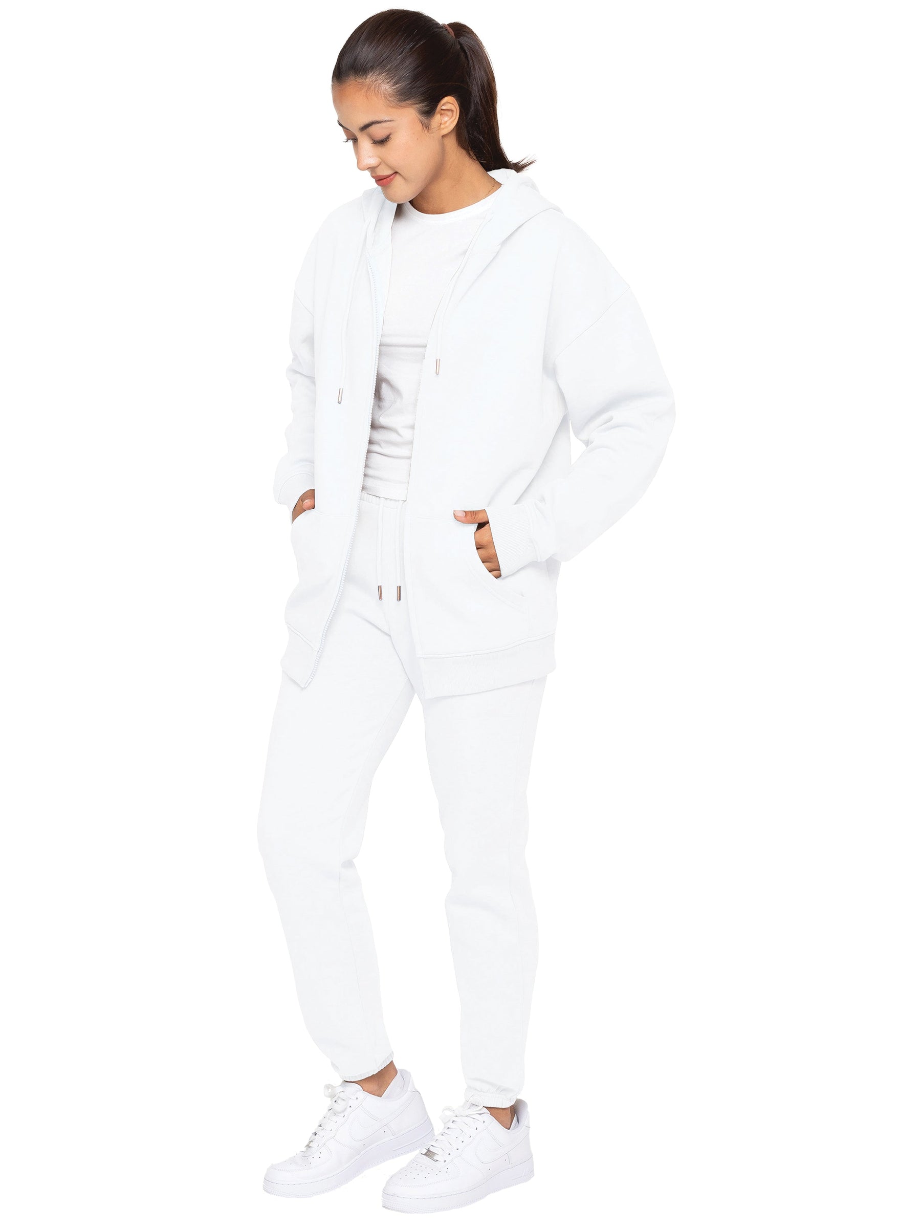 EZLHDZ596 Copy of Enzo | Womens Oversized Zipped Hoodie ENZO RAWDENIM
