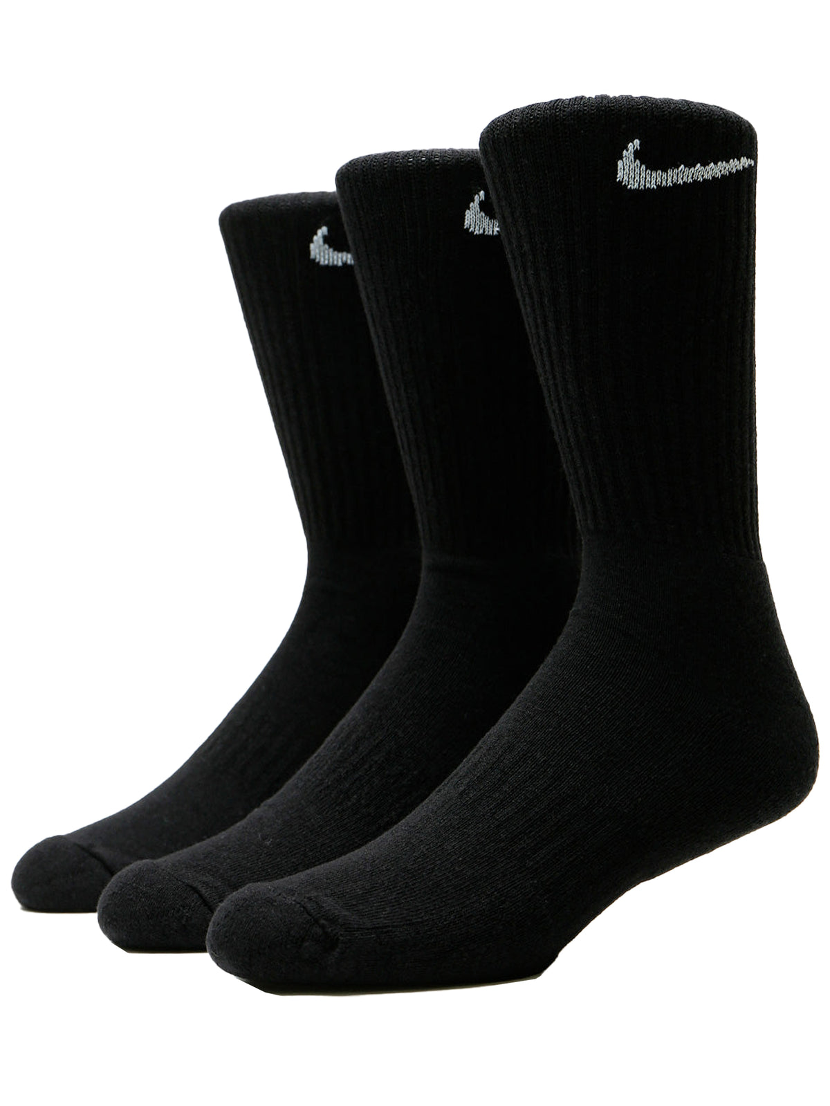 Nike Socks Sports Mens 3 Pairs Cotton Rich Designer Soft Crew Sock Size 8-14.5 RAWDENIM RAWDENIM