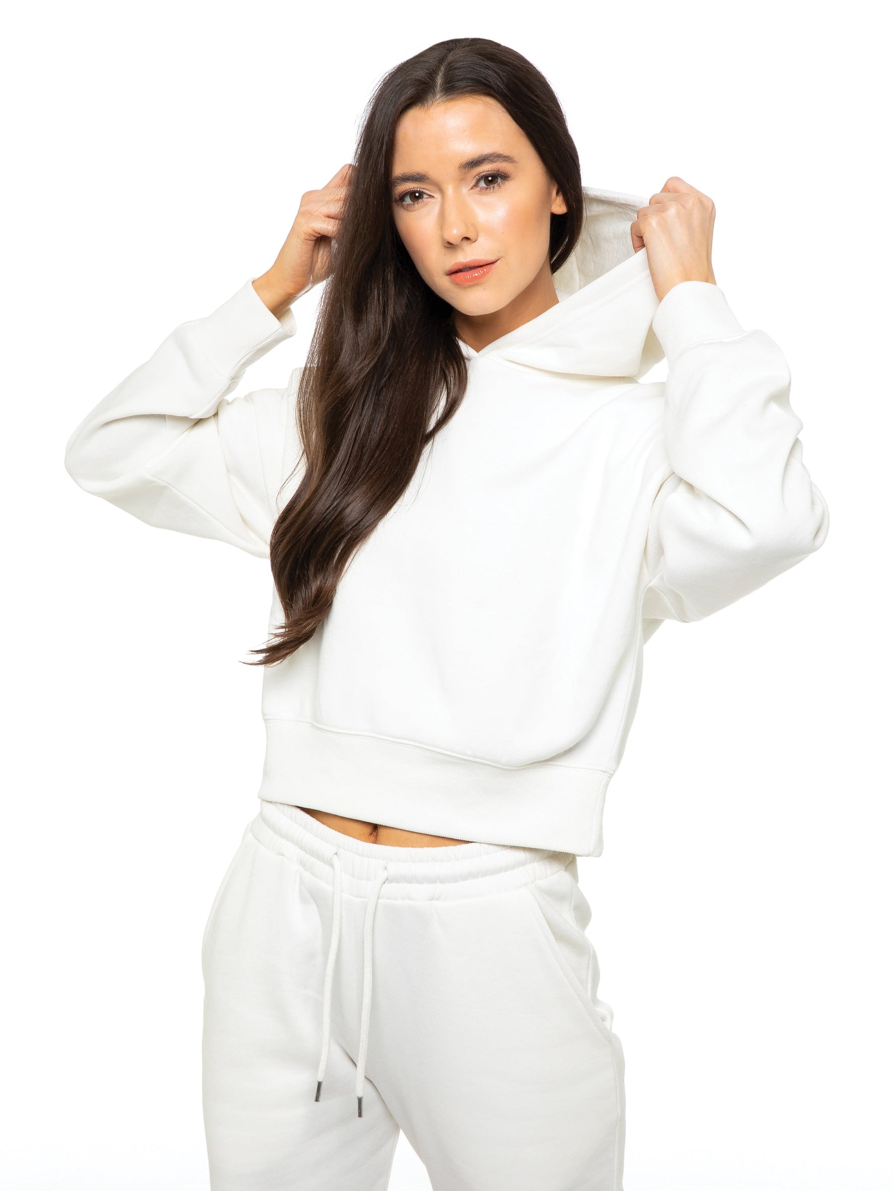 EZLHD588 & EZLJG591 Copy of Enzo | Womens Cropped Hoodie Tracksuit ENZO RAWDENIM