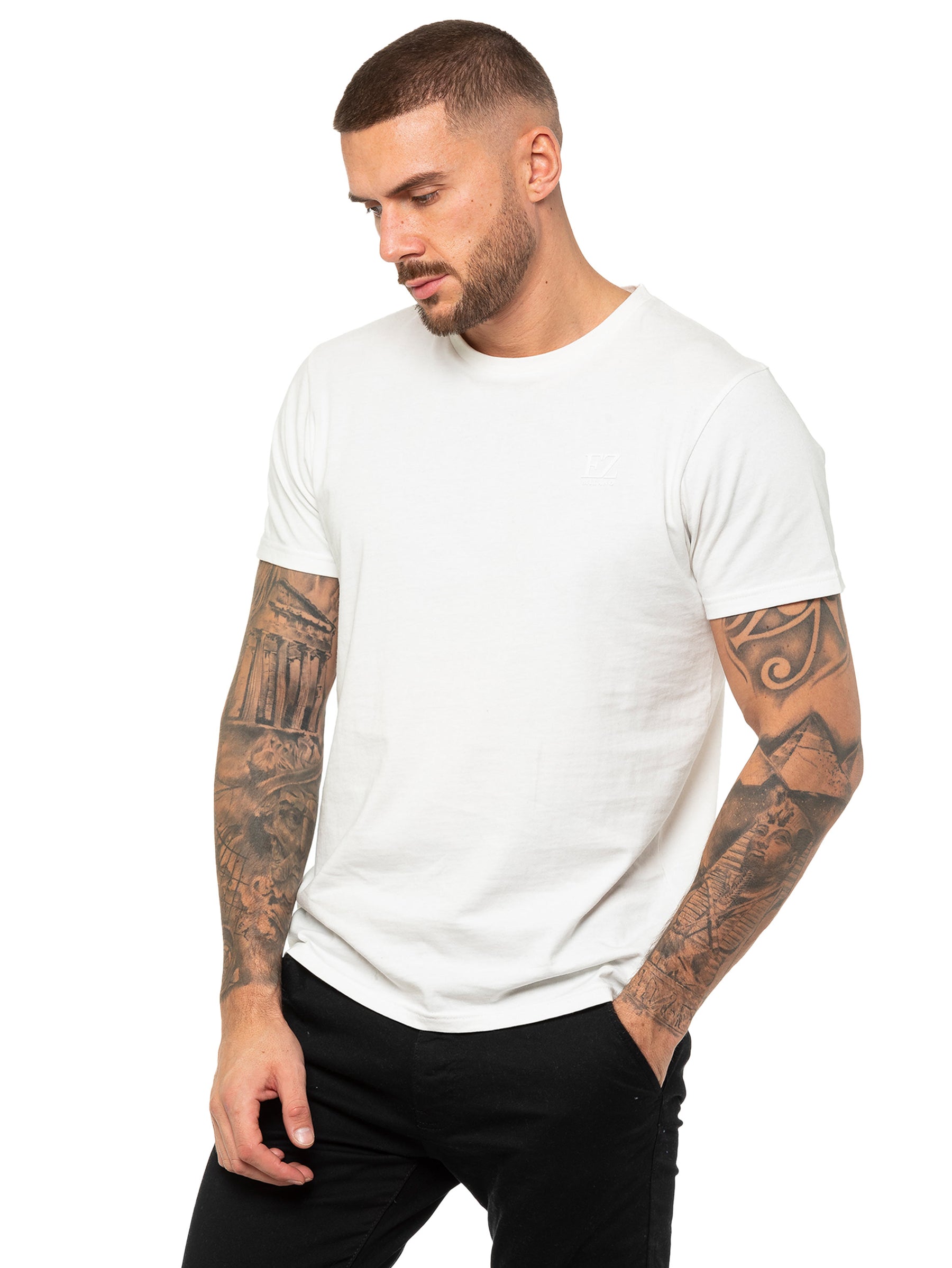 EZTS603 Enzo | Mens Crew Neck T-Shirt ENZO RAWDENIM