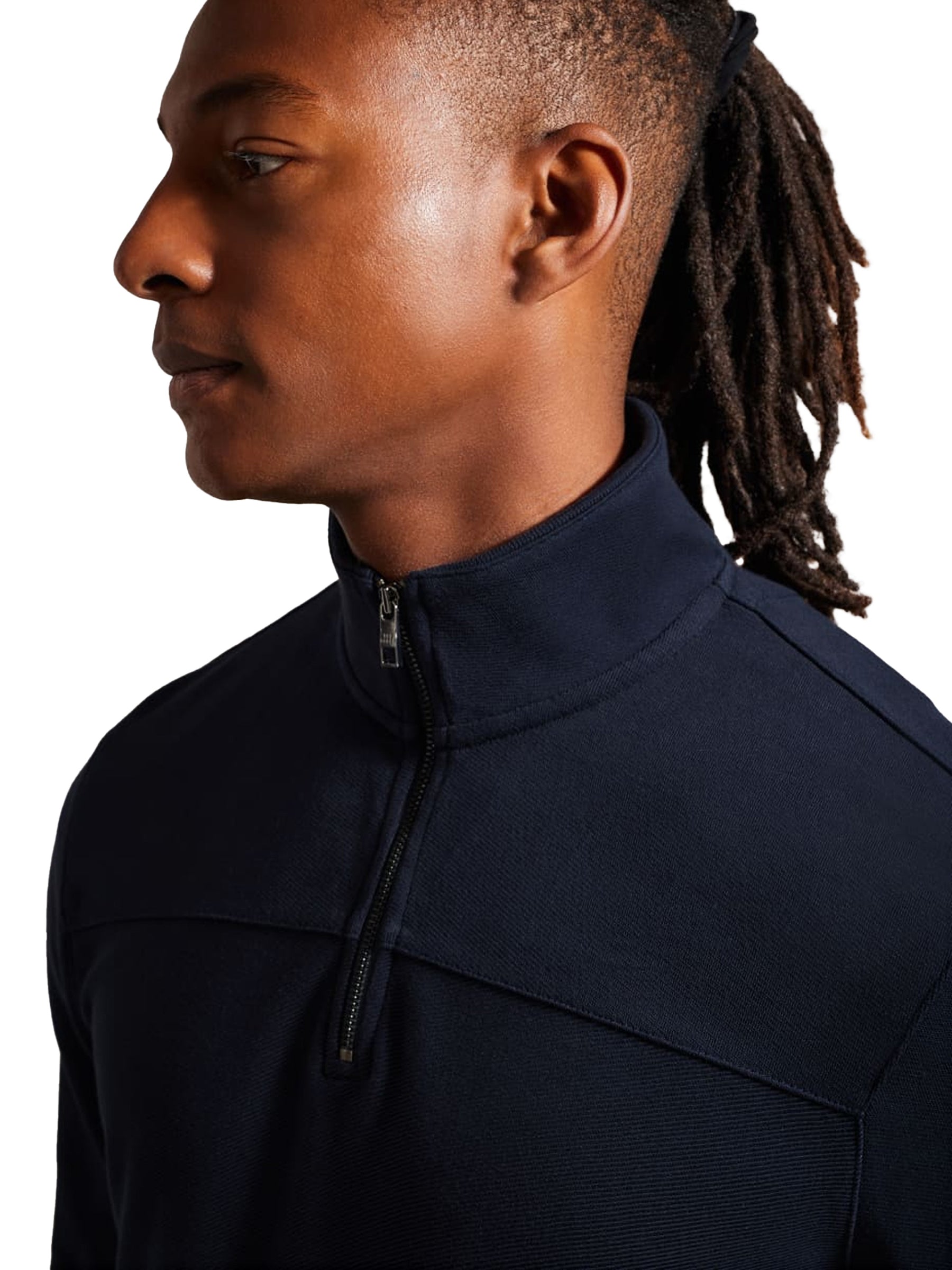 TB_SWEAT_GAZINE Ted Baker | Mens Half Zip Pullover Sweat - Gazine TED BAKER RAWDENIM