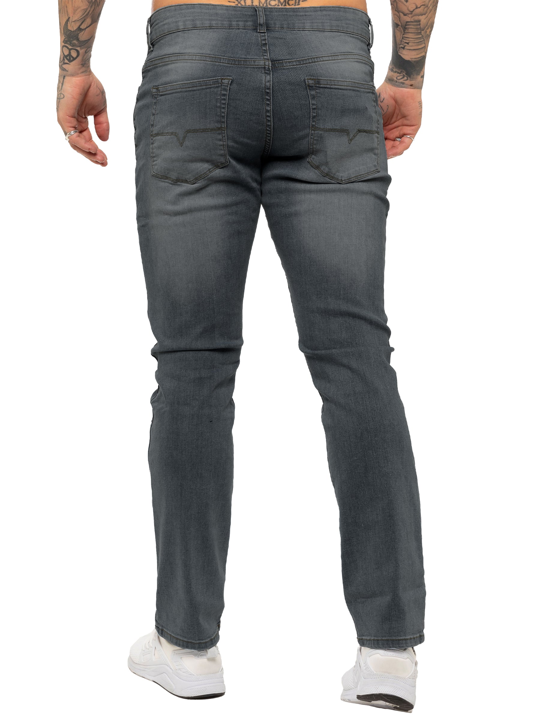 Kruze | Mens Straight Leg Stretch Jeans