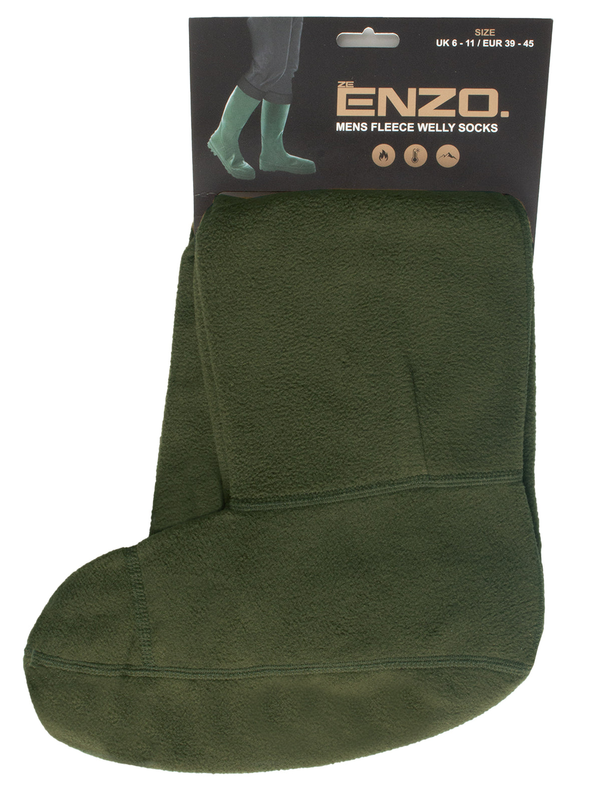 MFLCWELLA SOCKS Enzo | Mens Fleece Wellie Socks ENZO RAWDENIM