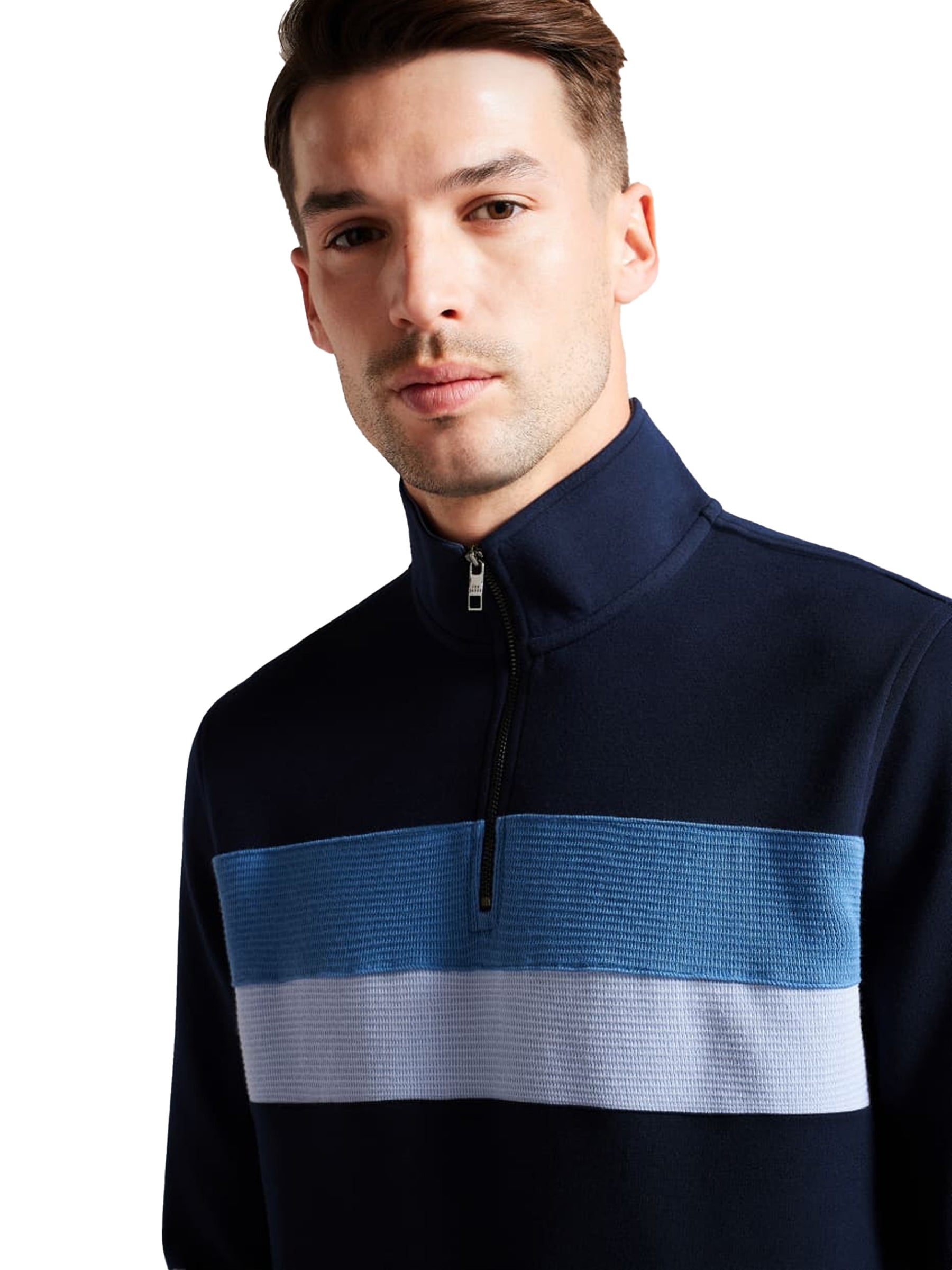 TB_SWEAT_VELLER Ted Baker | Mens Half Zip Jumper - Veller TED BAKER RAWDENIM