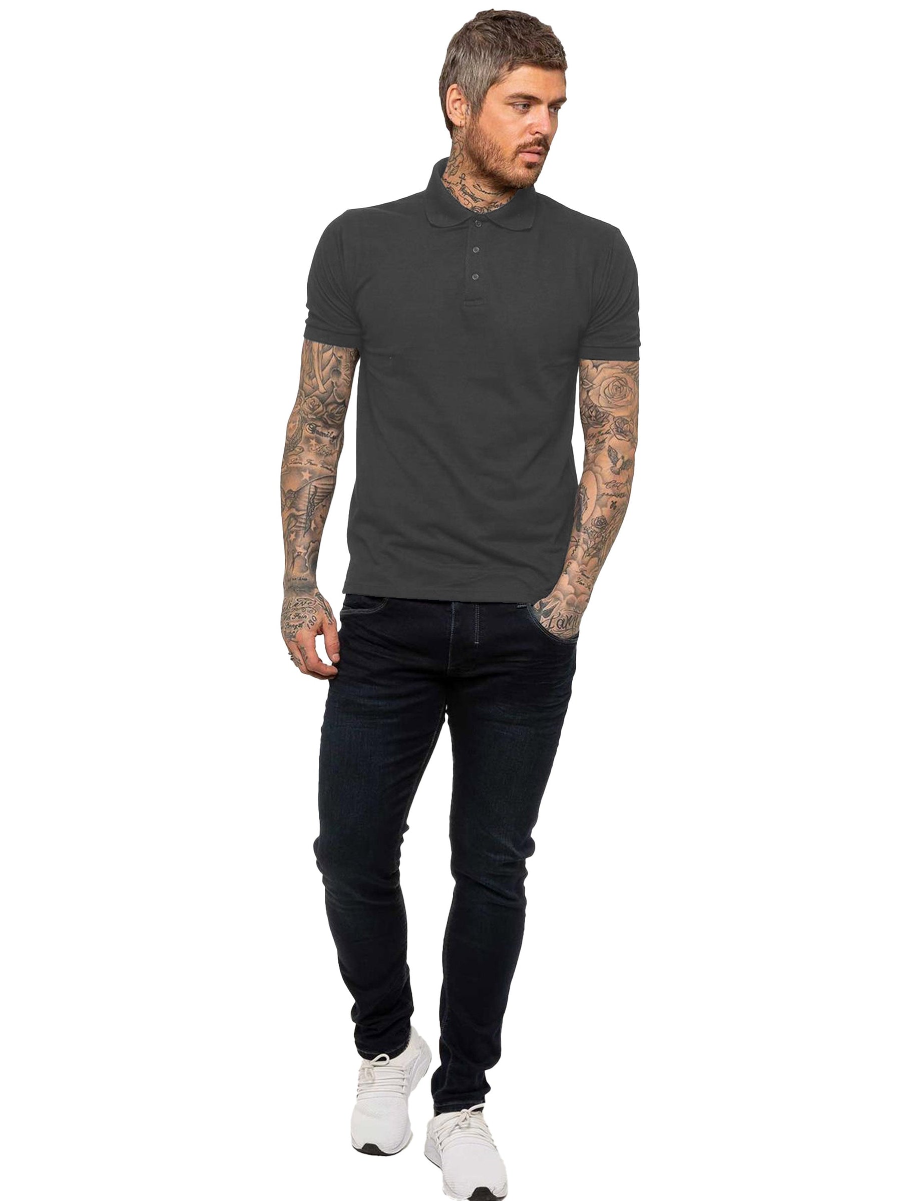 KZPL105 POLO SKYBLU Mens Polo T-Shirt KRUZE RAWDENIM