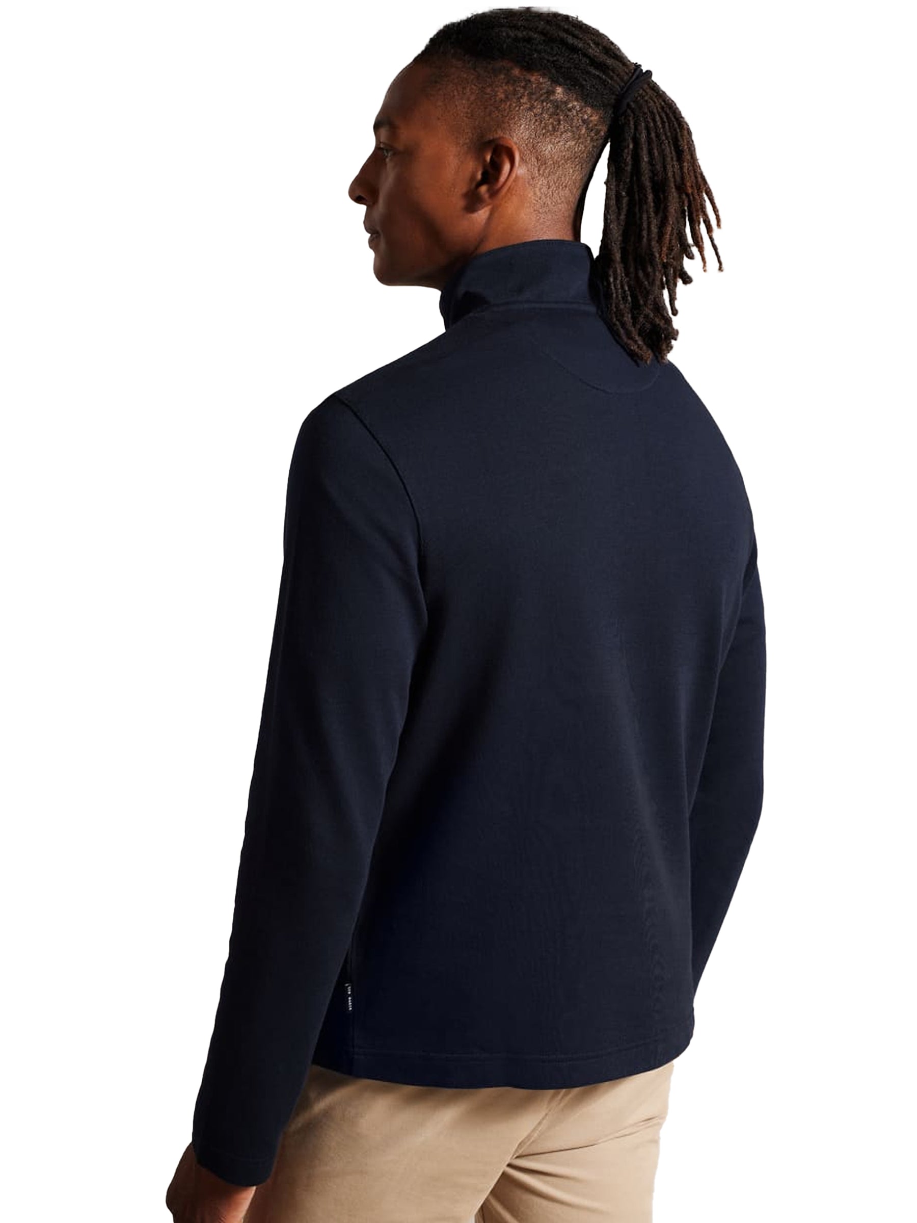 TB_SWEAT_GAZINE Ted Baker | Mens Half Zip Pullover Sweat - Gazine TED BAKER RAWDENIM