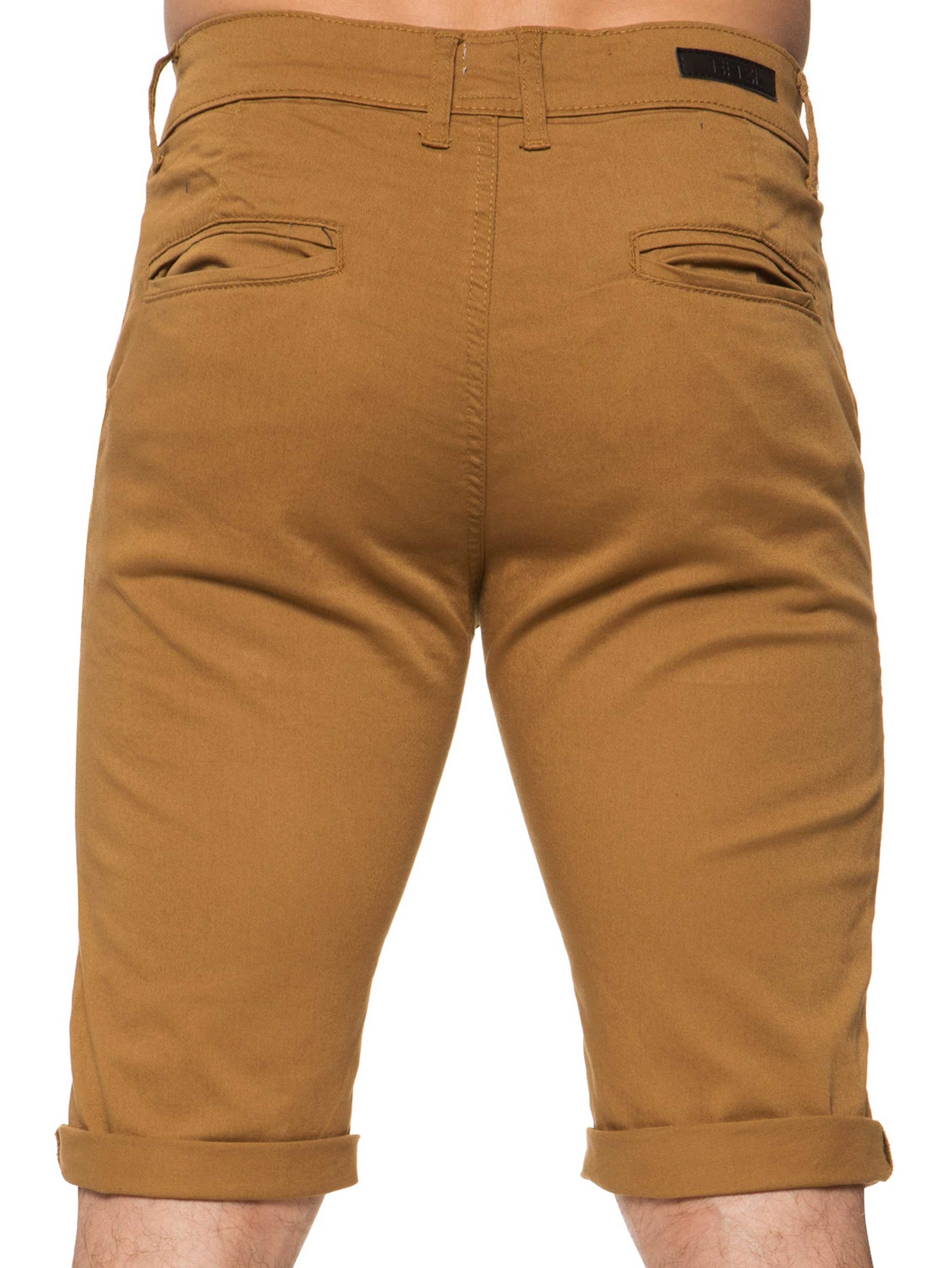 EZS348 Copy of Mens Slim Fit Stretch Chino Shorts | Enzo Designer Menswear ENZO RAWDENIM