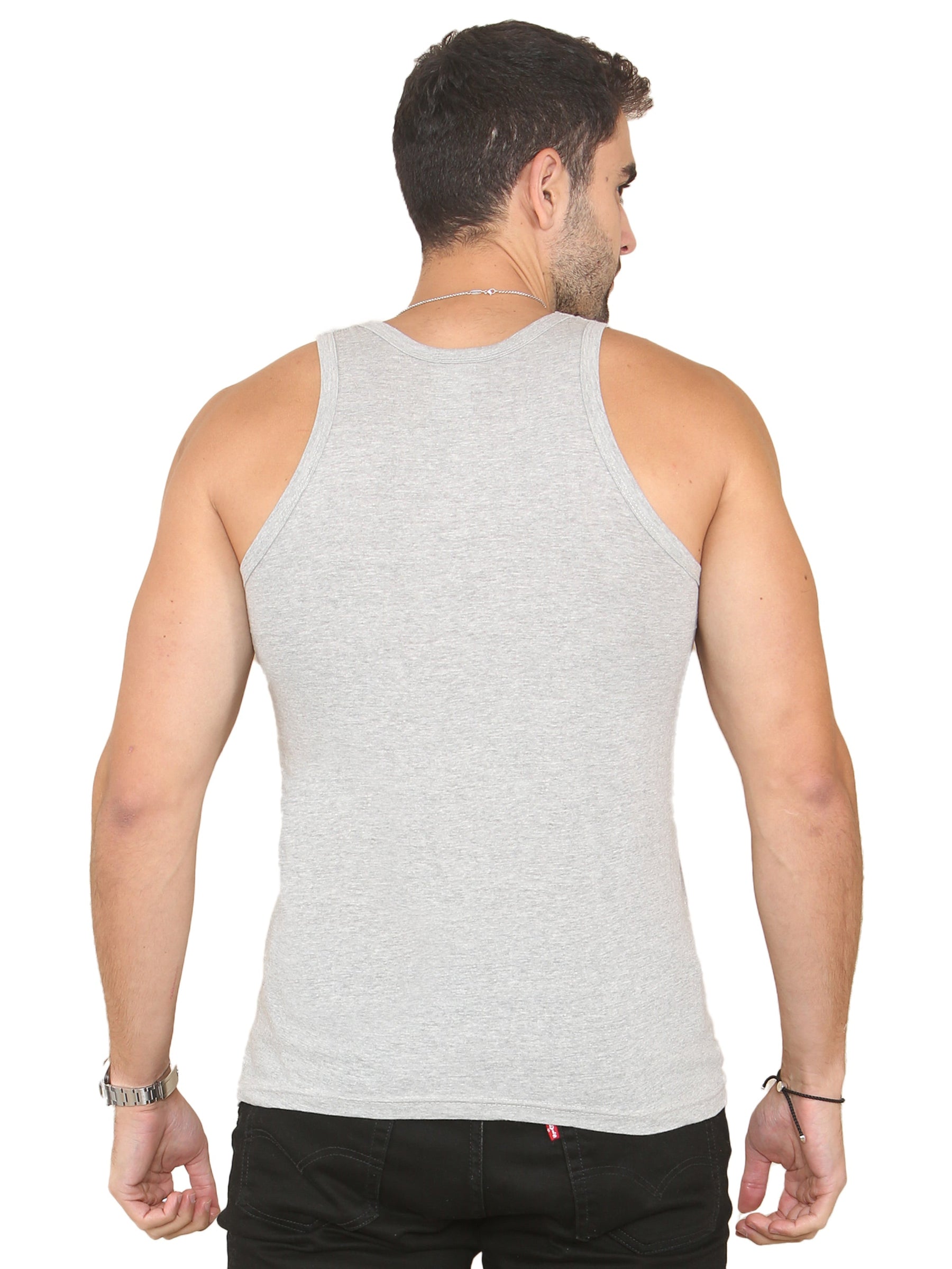 EZV604 Enzo | Mens 3 Pack Vests ENZO RAWDENIM