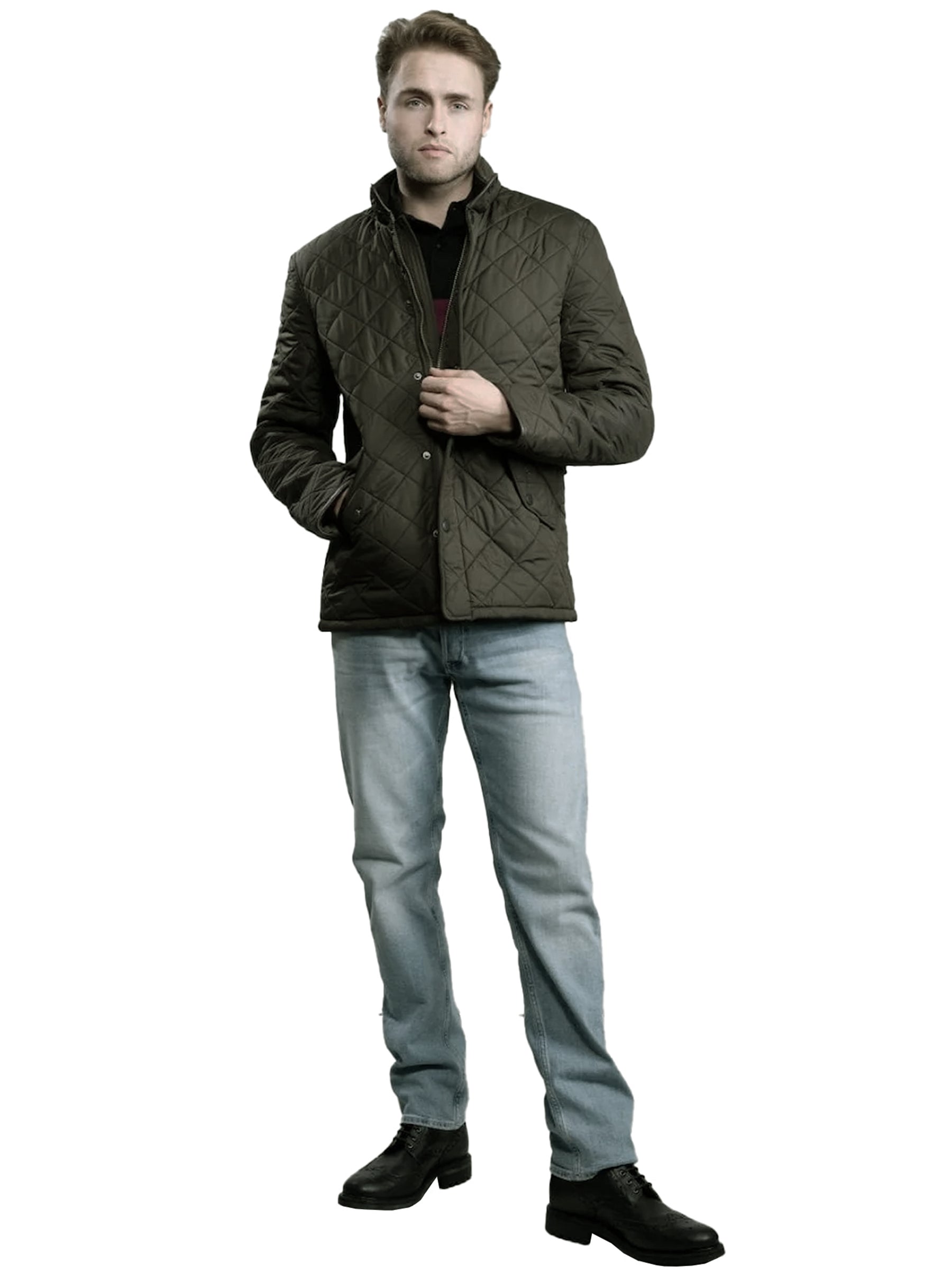 BARBOUR_JKT_POWEL Barbour | Mens Powell Jacket RAWDENIM RAWDENIM
