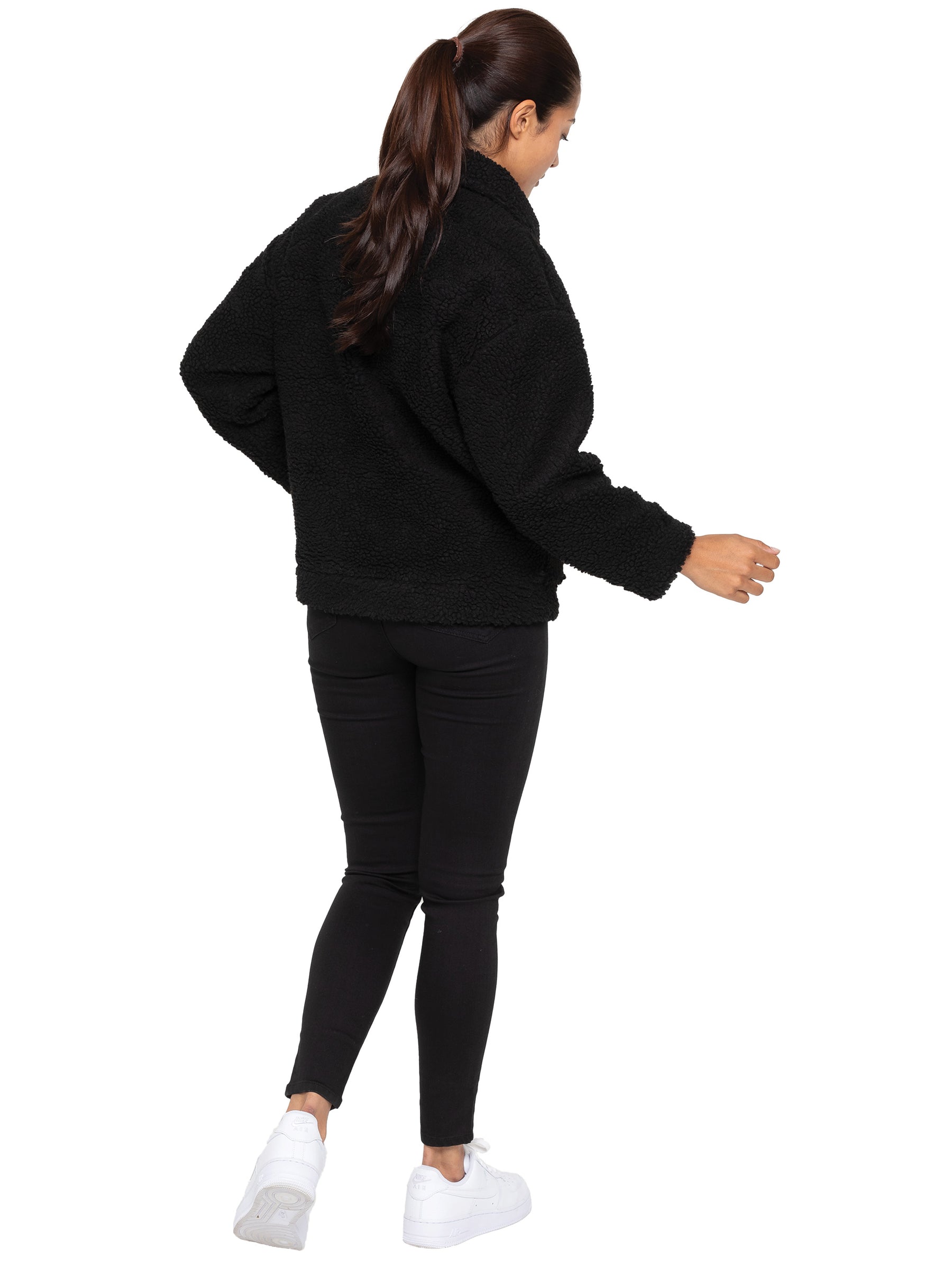 EZLJK625_JACKET Enzo | Womens Borg Jacket ENZO RAWDENIM